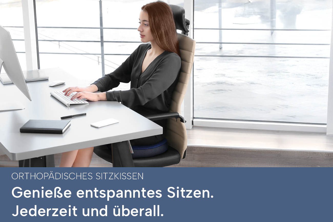 casimum Steißbeinkissen Orthopädisches Sitzkissen RELIEF aus Memory Schaum, günstig online kaufen
