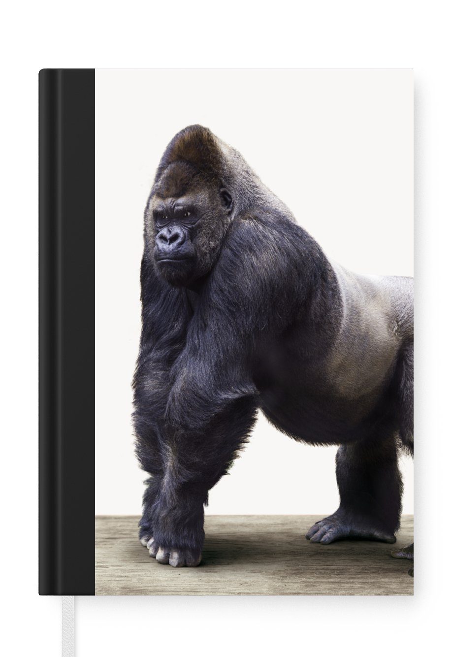 MuchoWow Notizbuch Gorilla - Tiere - Jungen - Mädchen - Kinder, Journal, Merkzettel, Tagebuch, Notizheft, A5, 98 Seiten, Haushaltsbuch