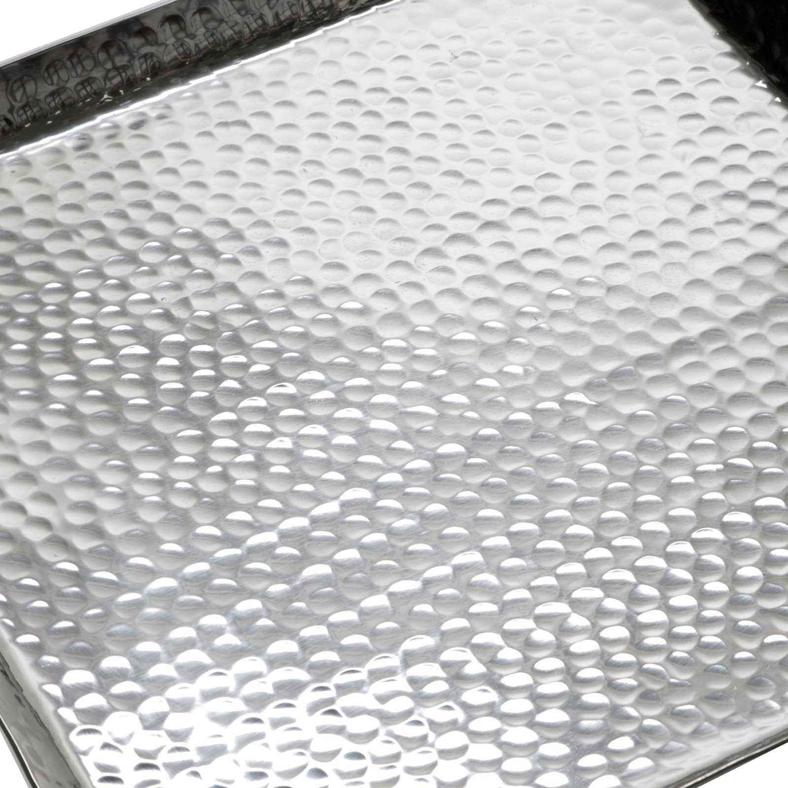 Aluminium Dekotablett Tablett Brillibrum Hammerschlag gehämmert Serviertablett Dekotablett