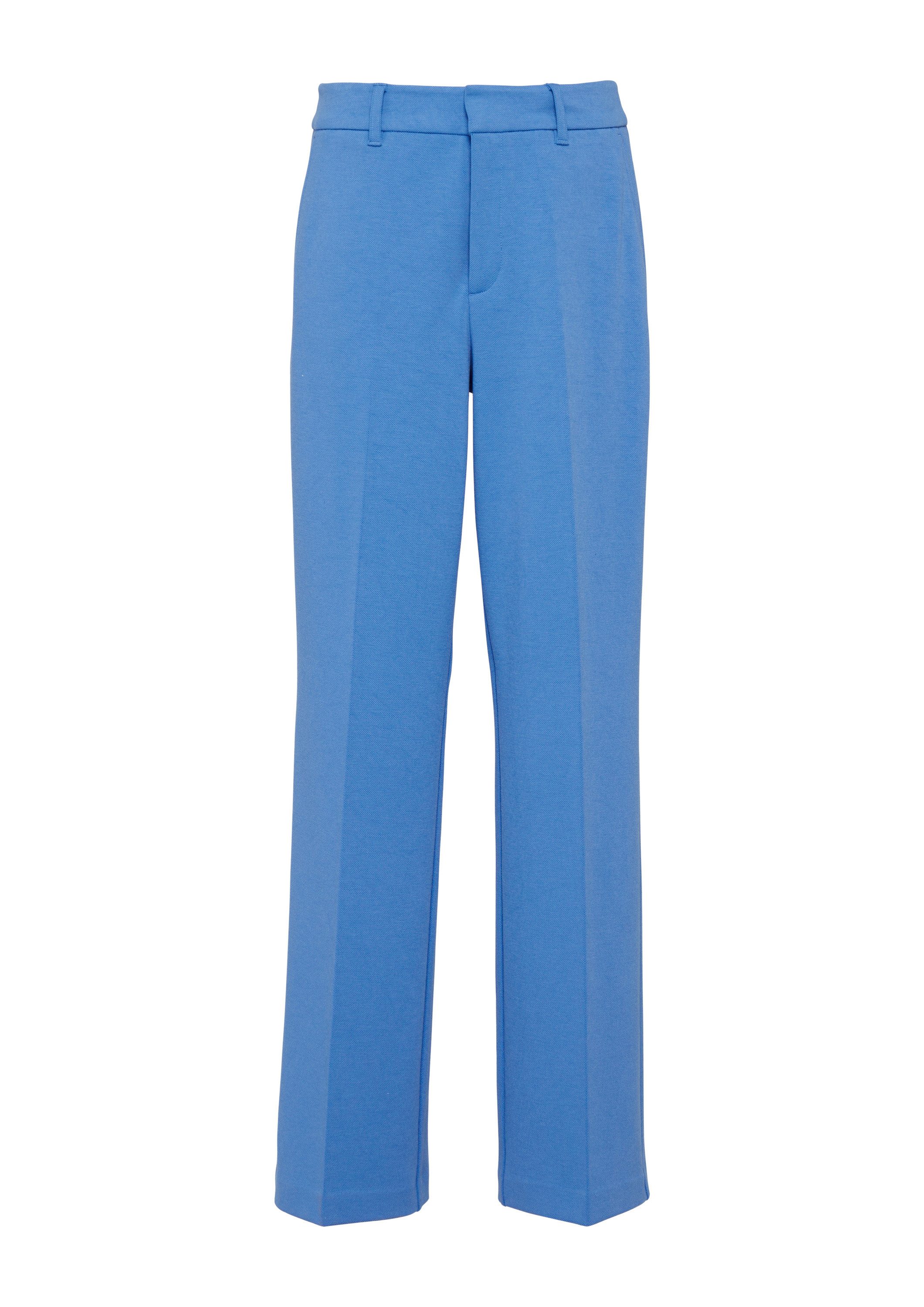 s.Oliver Chinos Hose Wide-Leg-Hose aus Struktur-Jersey günstig online kaufen