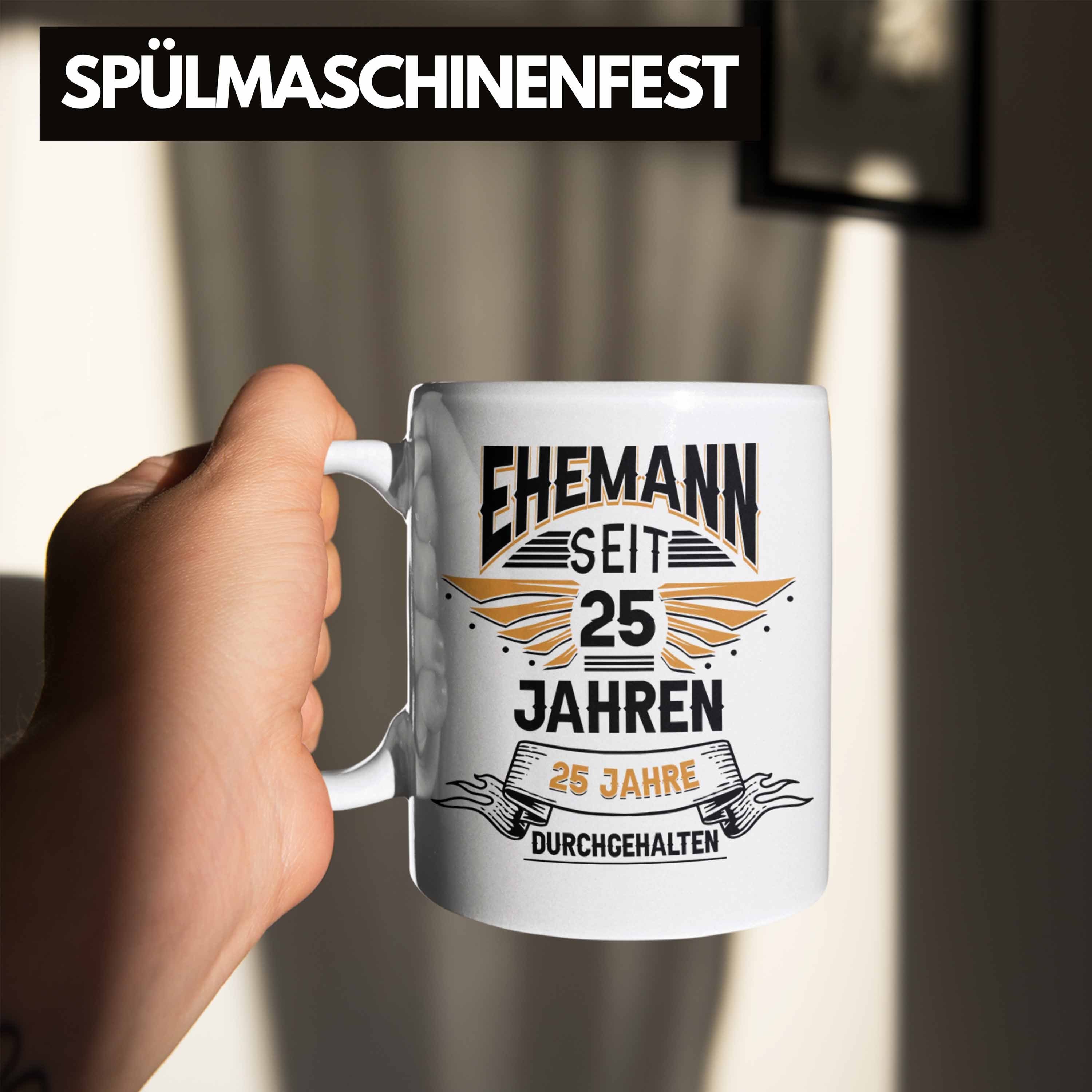 25 Geschenk Ehemann Hochzeitstag Jahre Trendation Bester Lustiger Tasse Seit Spruch Weiss Eh