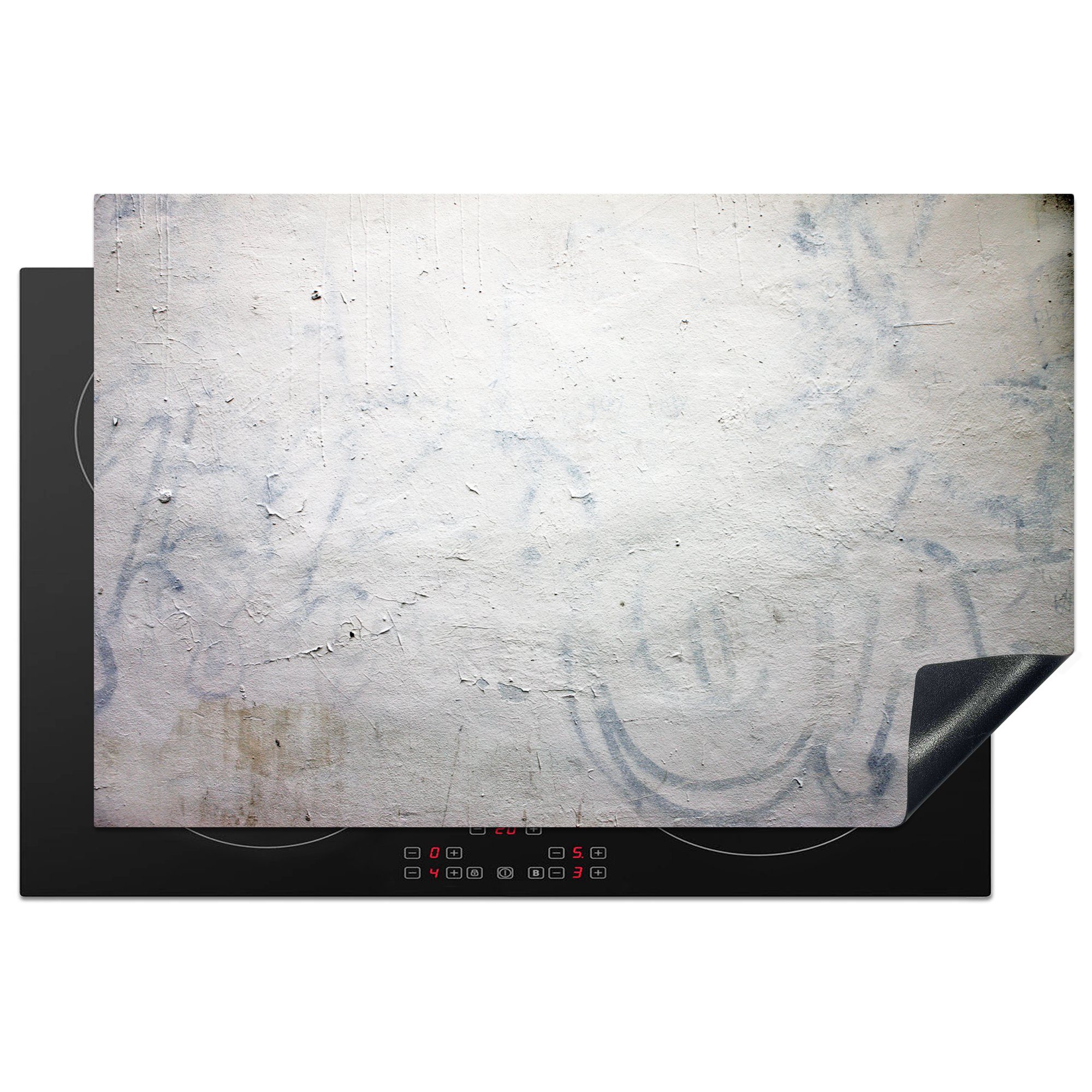 MuchoWow Herdblende-/Abdeckplatte Saubere Straßenkunst, (1 Ceranfeldabdeckung Induktionskochfeld die 81x52 cm, Vinyl, tlg), Schutz küche, für