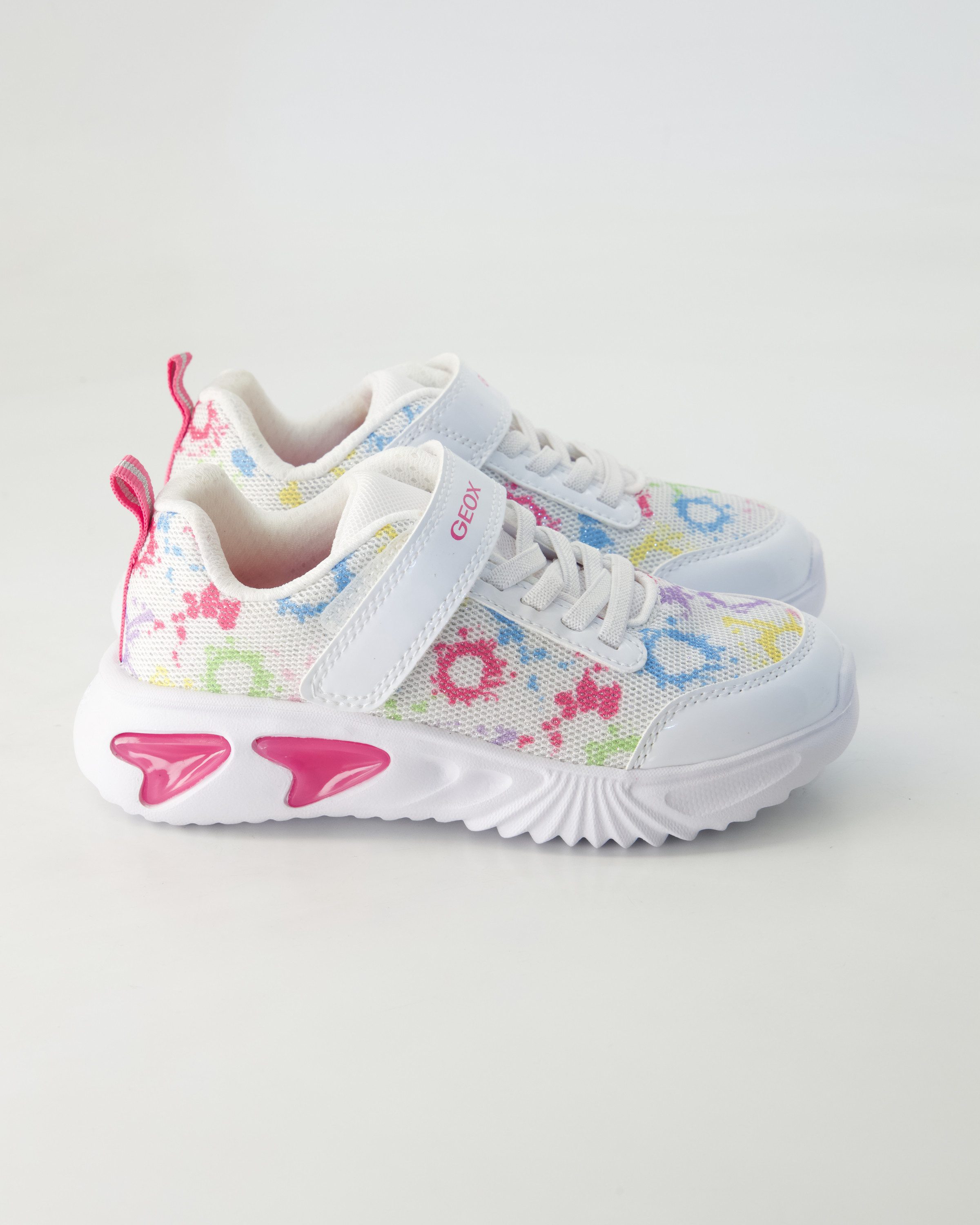 Geox J Assister Girl Klettschuh Obermaterial: Textil und Sonstiges Material