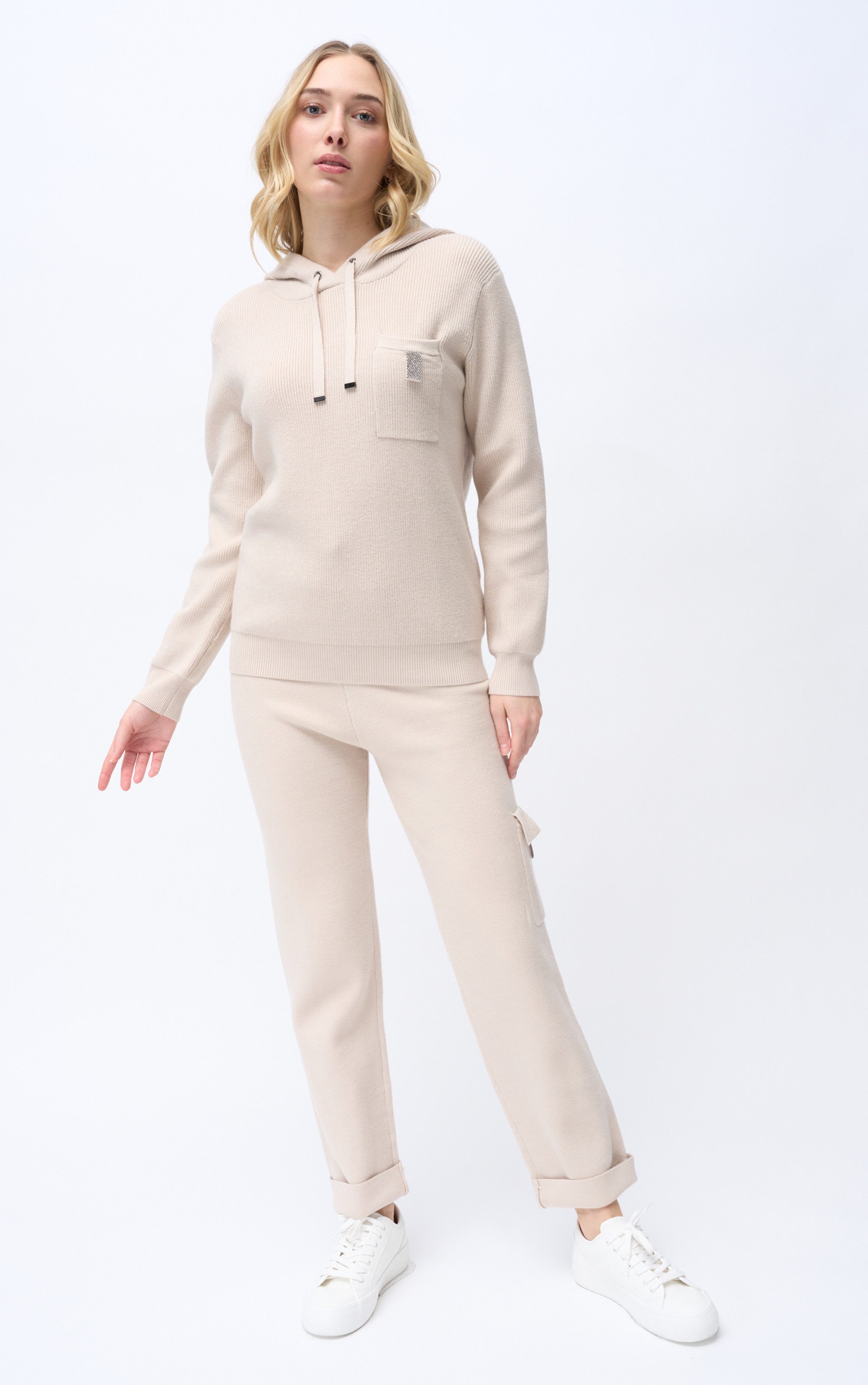 Passioni Strickhose Slim Fit im Cargo Stil günstig online kaufen