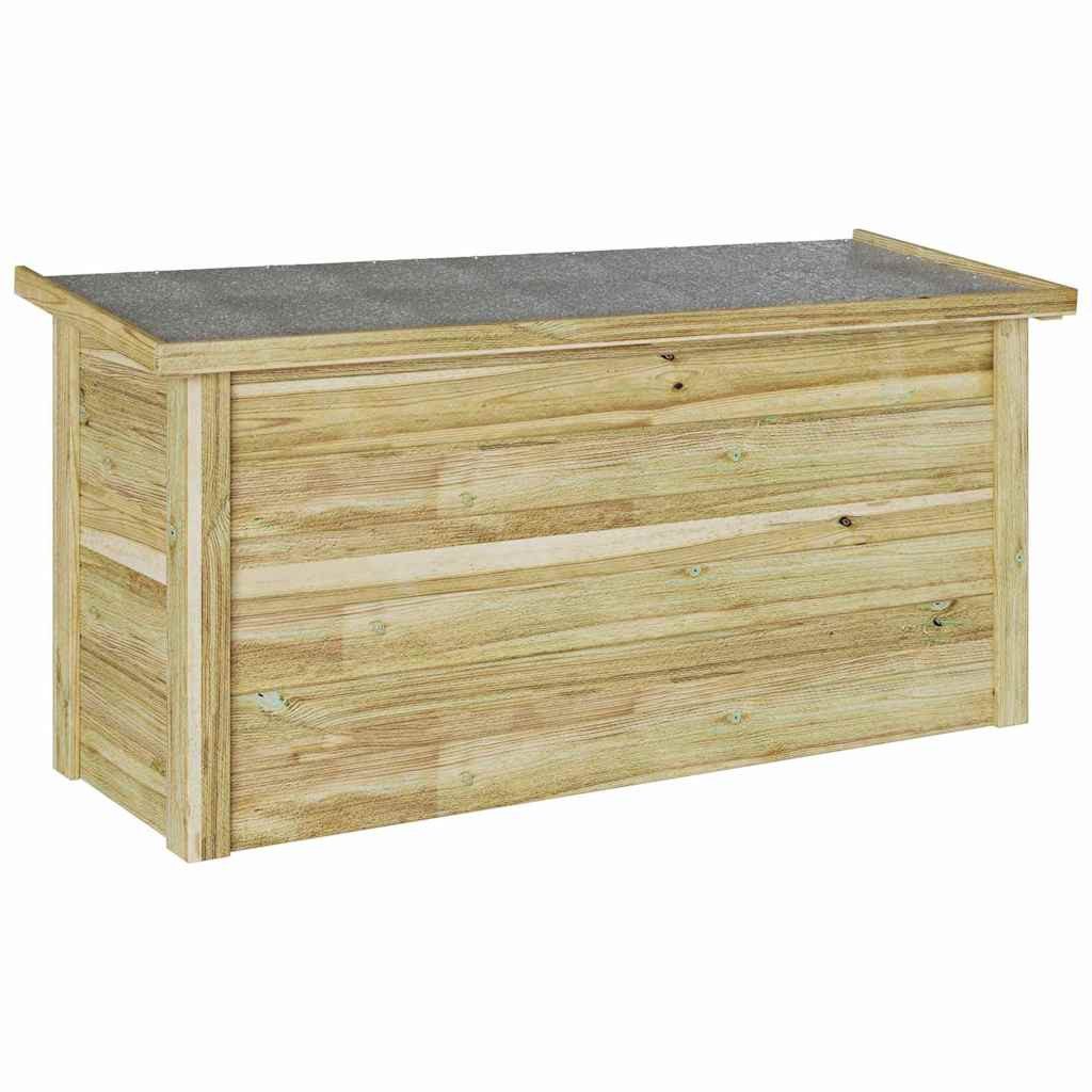 vidaXL Gartenbox Aufbewahrungsbox mit Speicher Braun günstig online kaufen