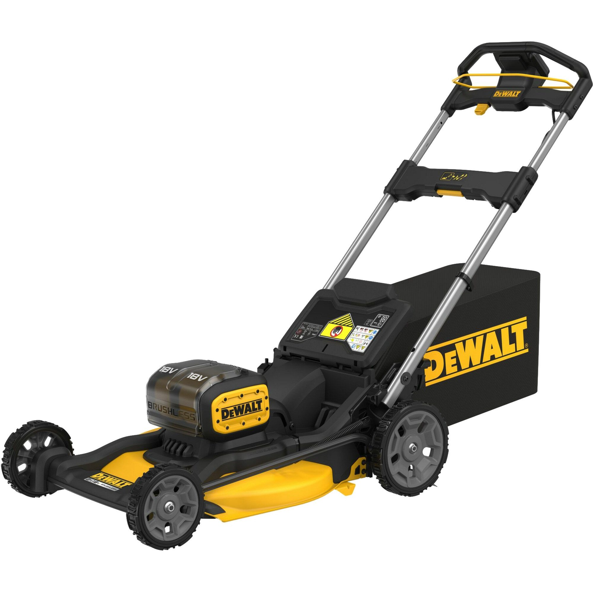 DeWalt Akkurasenmäher DEWALT Akku-Rasenmäher DCMWP134N, 36Volt (2x18V), 53 cm Schnittbreite, (ohne Akku und Ladegerät)