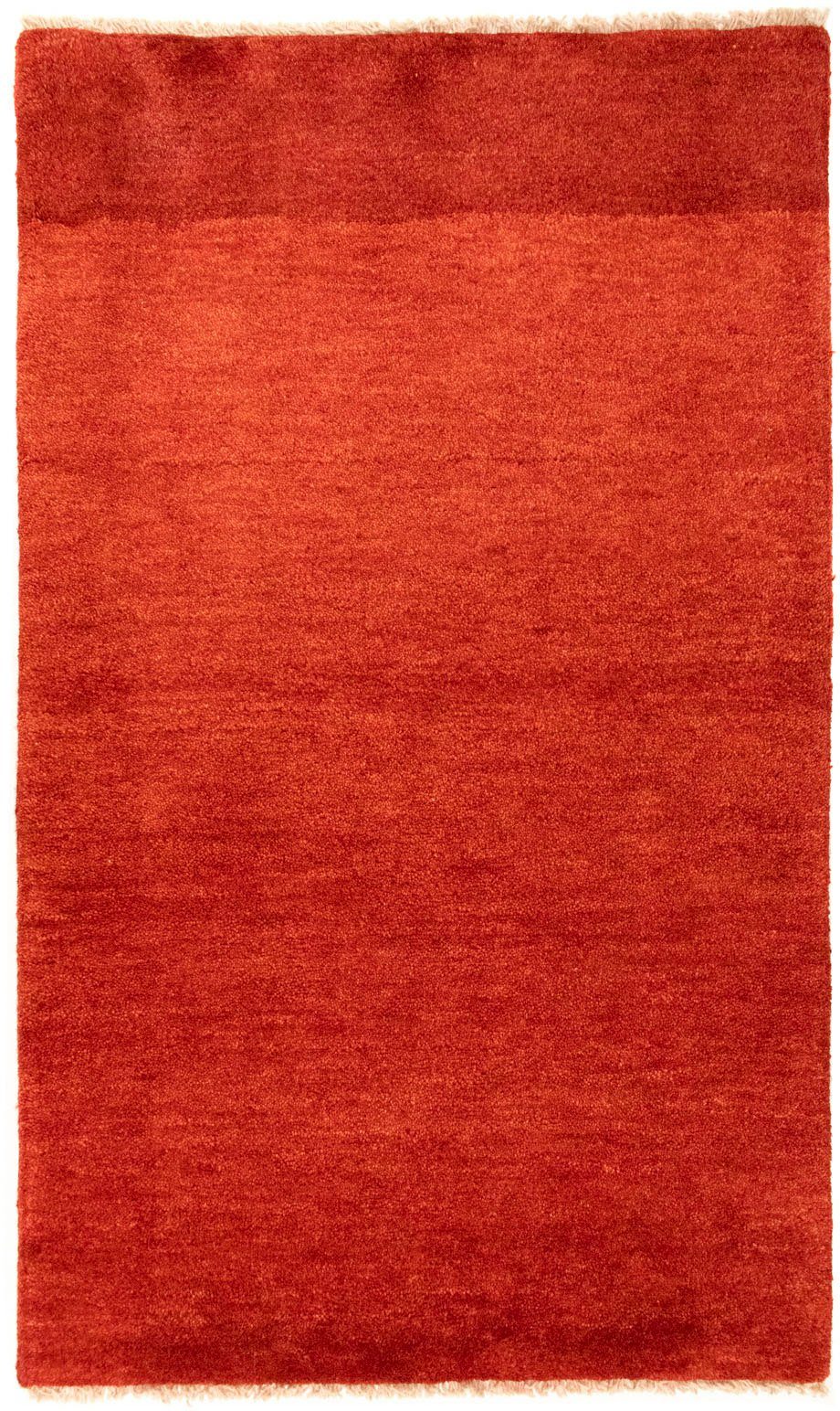 morgenland, handgeknüpft handgeknüpft rechteckig, rot, Höhe: 18 Gabbeh Wollteppich mm, Teppich
