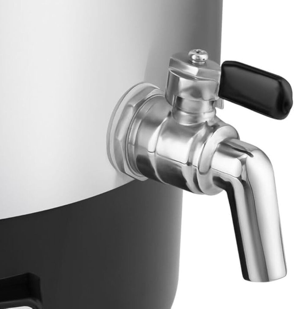 Bielmeier Einkochautomat einwecken einkochen Edelstahl Metalldeckel, 1800 W, Zeituhr Timer Auslaufhahn 3/4" Edelstahl BHG 695.3 (B695300)