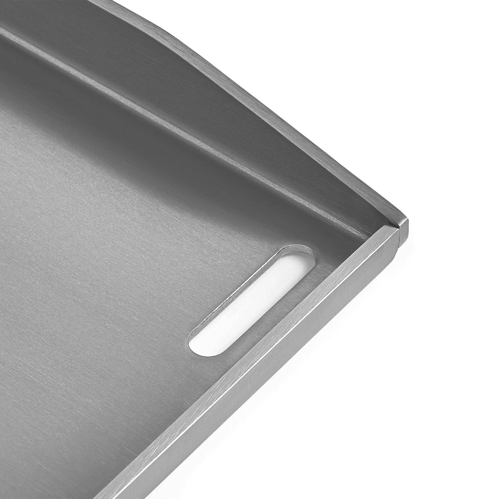 BURNHARD® Grillrost Plancha Grillplatte Edelstahl FRED 41,5 x 40 x 3,5 cm – Bild 5 von 5