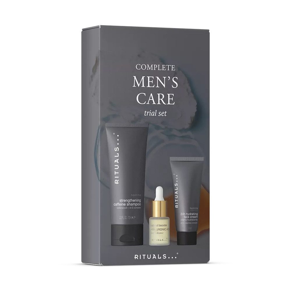 Rituals Pflege-Geschenkset Rituals Homme Skin Care Set Daily Routine, 3-tlg., Vielseitiges Pflegeset für jeden Hauttyp