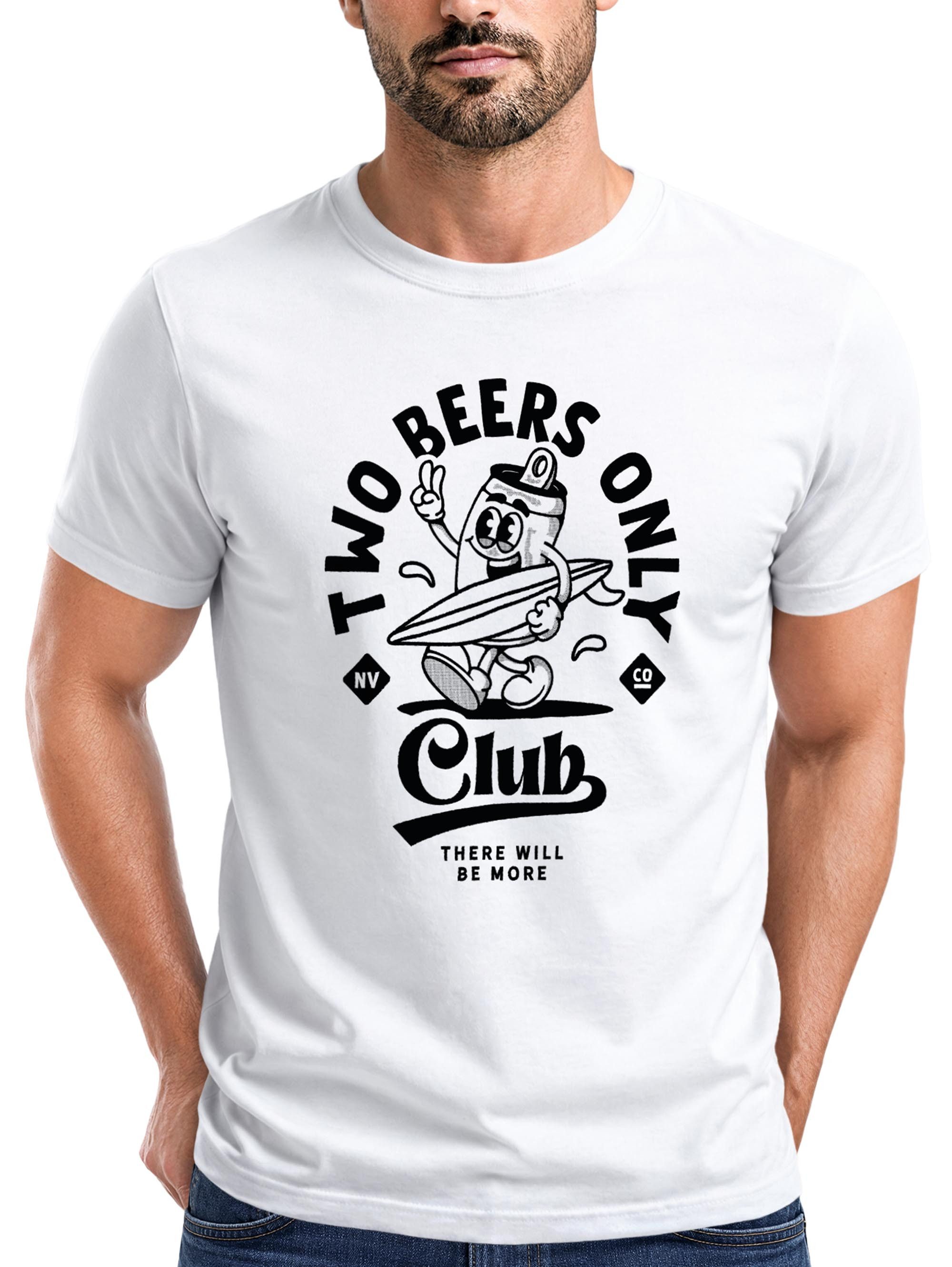 Print-Shirt Herren T-Shirt Printshirt Comic Style Bier Spruch Sommer Urlaub