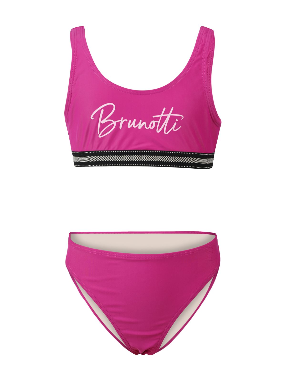 Brunotti Bustier-Bikini (Set, 2-St) mit kontrastfarbenen Bund