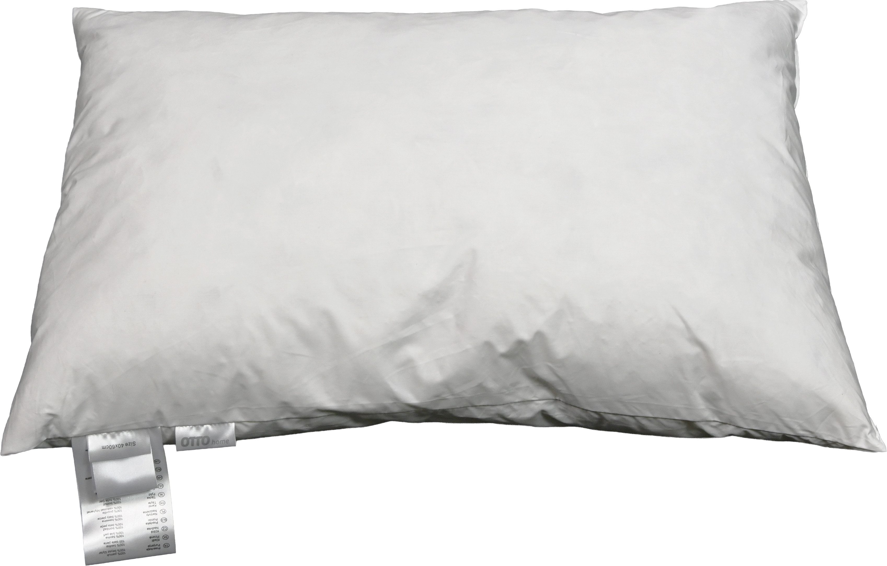 OTTO home Federkopfkissen Emrra Mit Kopfkissengrößen von 2x 40x40 cm bis 2x 50x50 cm, Füllung: 100% Federn, Bezug: 100% Baumwolle, Set, 2-tlg. Kissen-Set, Kuschelkissen, Dekokissen oder Sofakissen