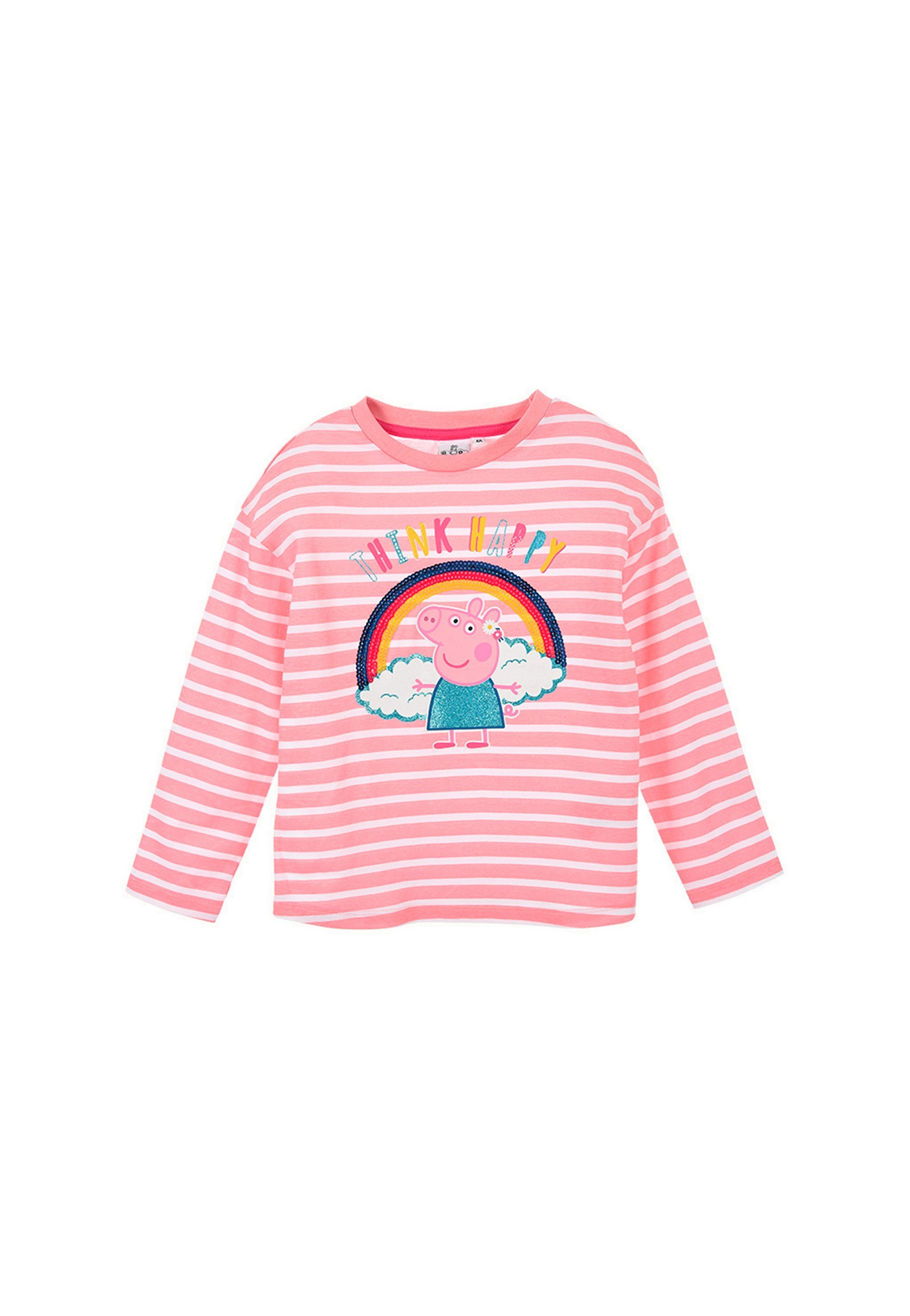 Peppa Pig Langarmshirt Peppa Wutz Kinder Mädchen T-Shirt Longsleeve Langarm-Shirt