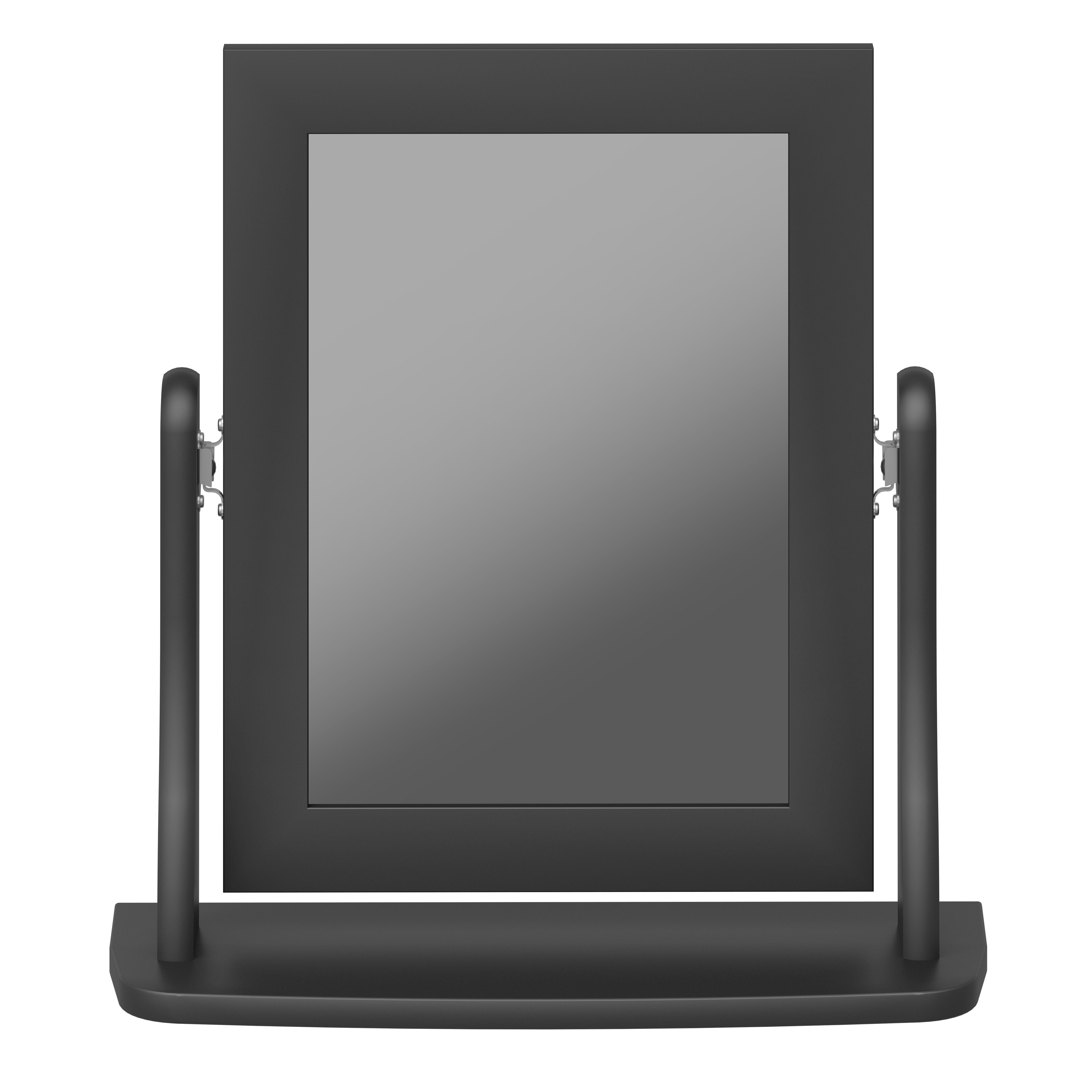 ebuy24 Spiegel schwarz Baroque Tischspiegel lackiert