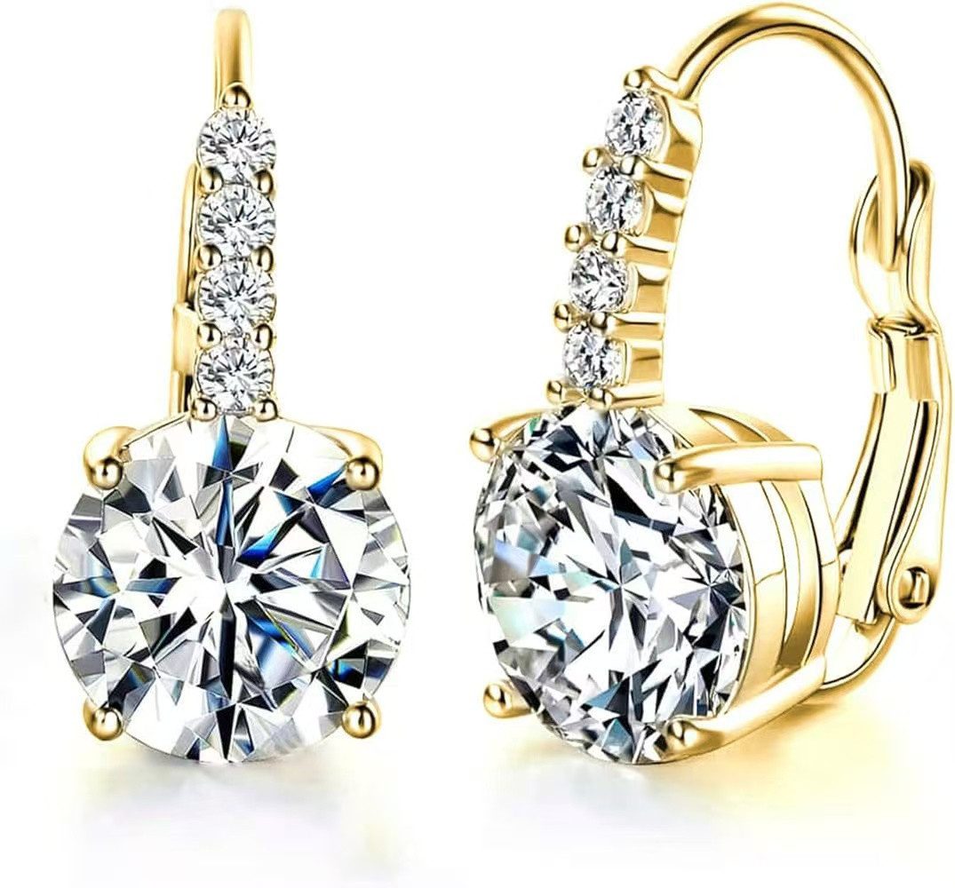 Jumpeak Paar Ohrstecker Einzelner1,5ct,D,VS1,3EX, Damenohrringe,Im Labor gezüchtete Diamanten, Kommunion geschenk mädchen,Damen geschenk,Geschenk tochter
