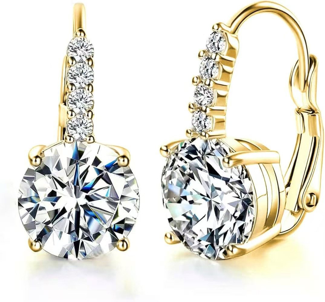 Jumpeak Paar Ohrstecker Einzelner1,5ct,D,VS1,3EX, Damenohrringe,Im Labor gezüchtete Diamanten, Kommunion geschenk mädchen,Damen geschenk,Geschenk tochter