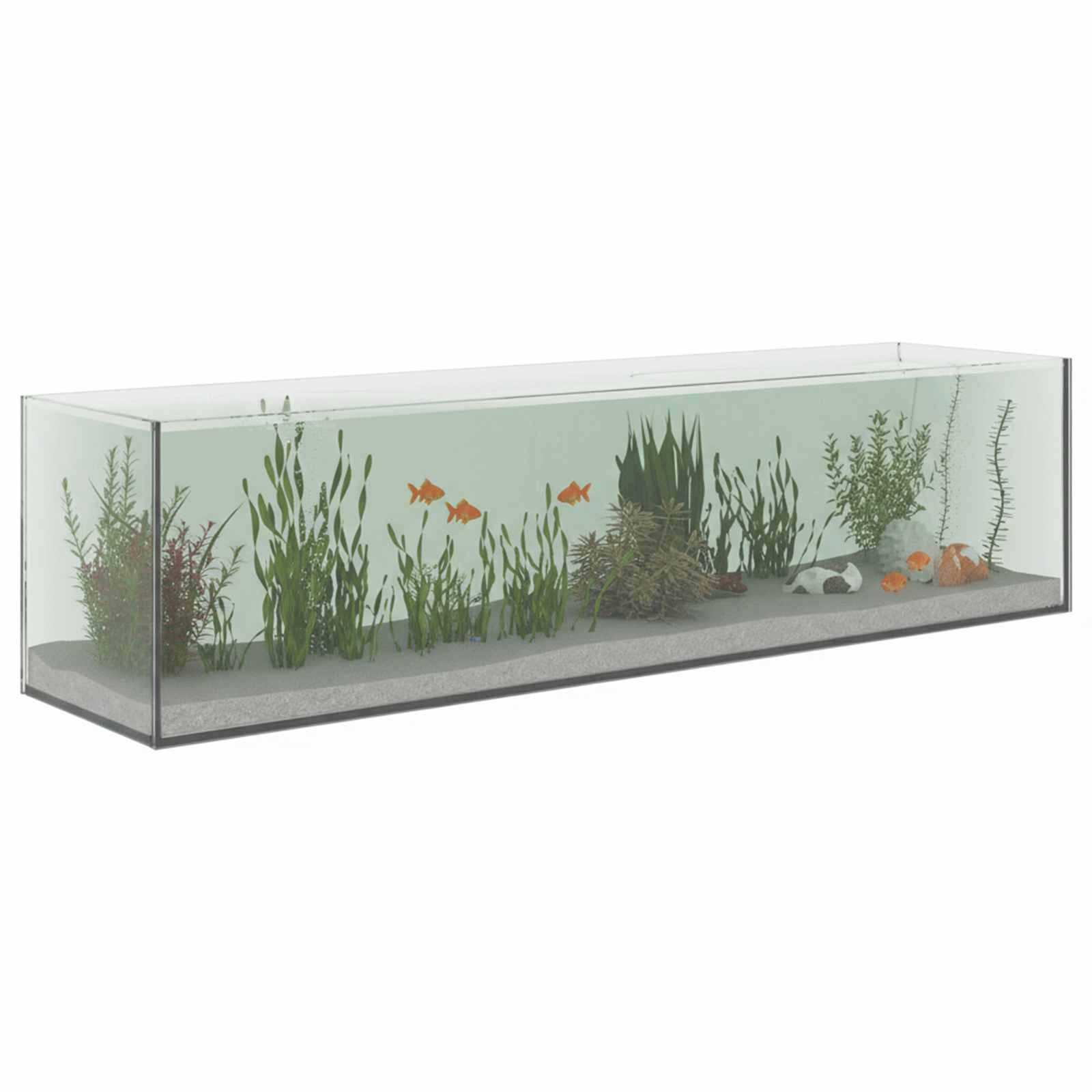 vidaXL Aquarium, Aquarium mit Speicher Transparent 80 x 20 x 20 cm Glas