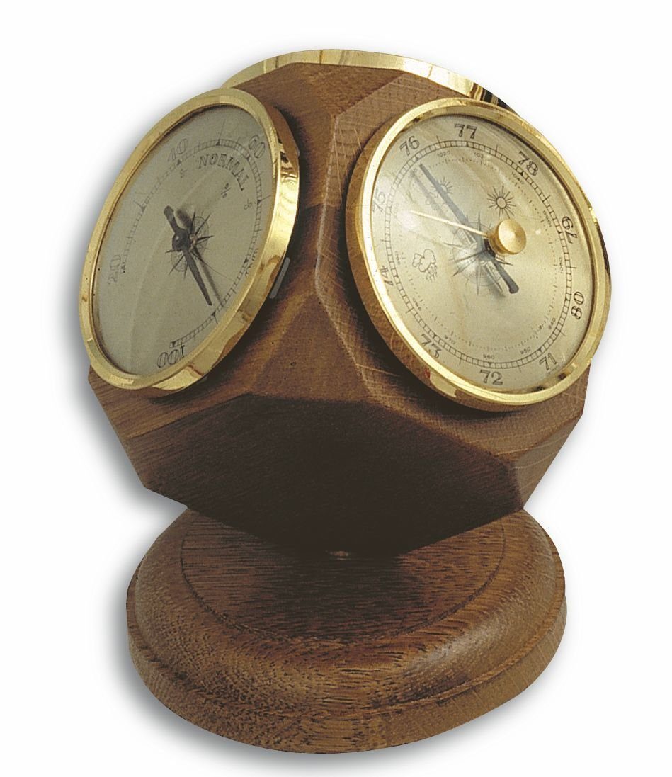 TFA Dostmann TFA 20.1011 Analoge Wetterstation aus Eiche Wetterstation