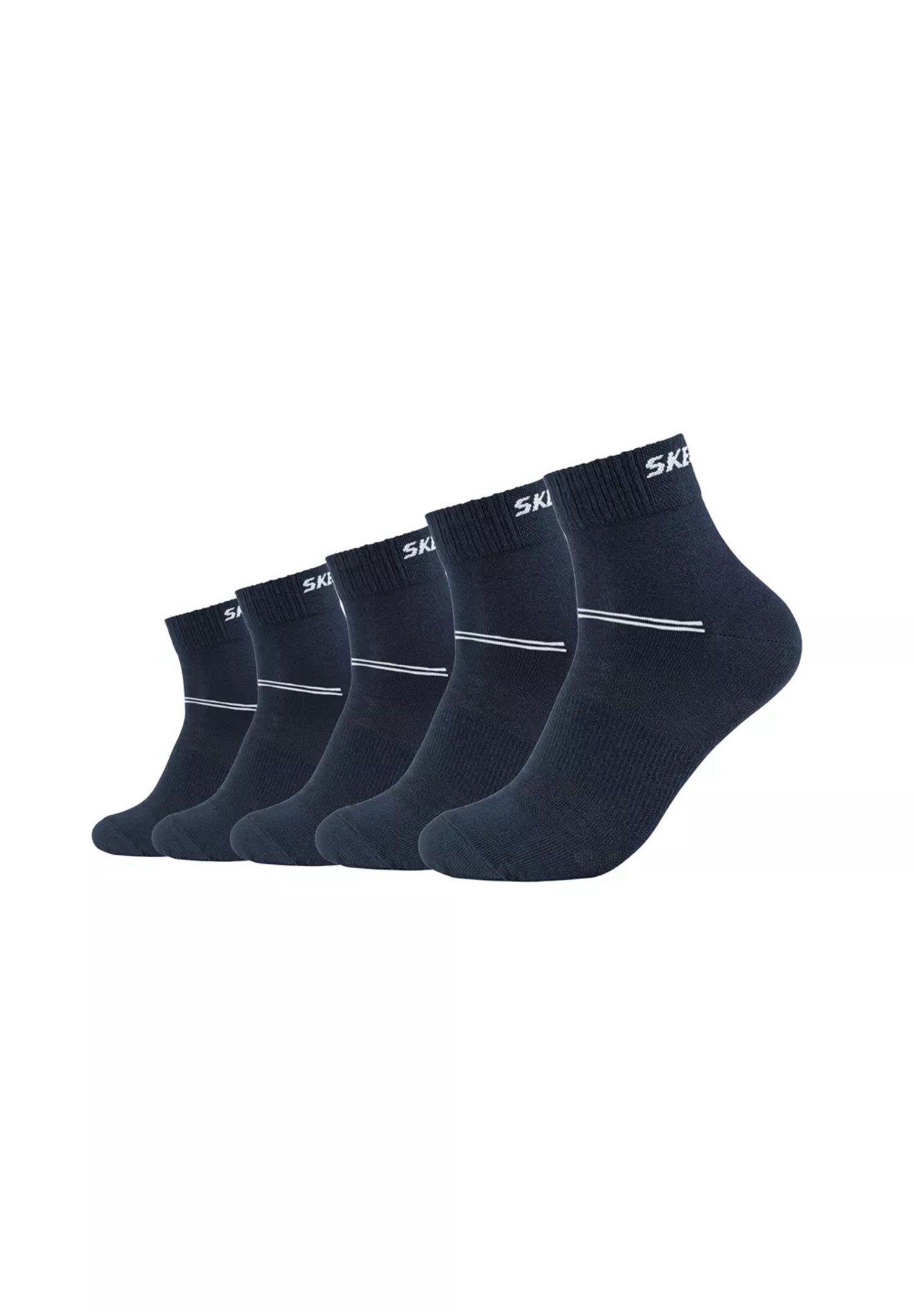 Skechers Kurzsocken Unisex 5p Basic Quarter Mesh Ventilation (5-Paar)
