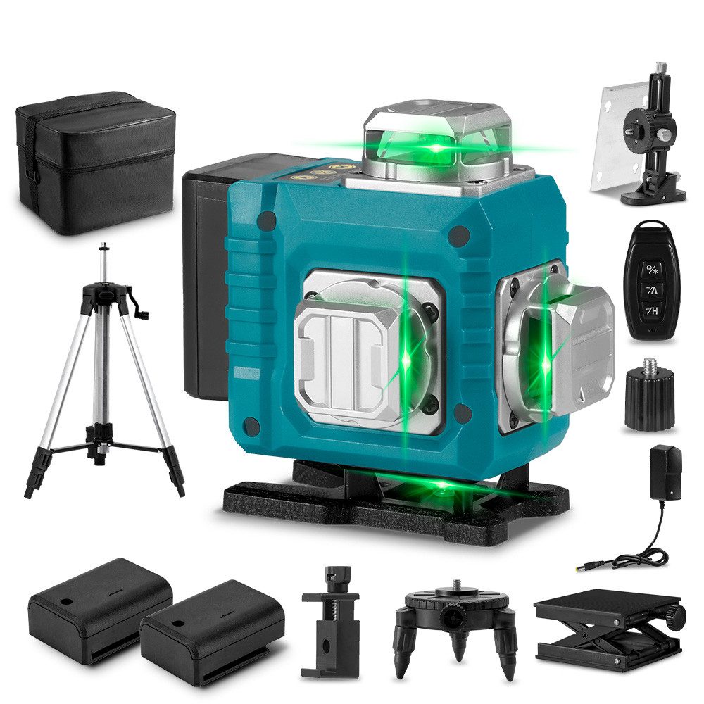 ONEVAN Laserwasserwaage 4x360° Selbstnivellierend 16 Linien günstig online kaufen