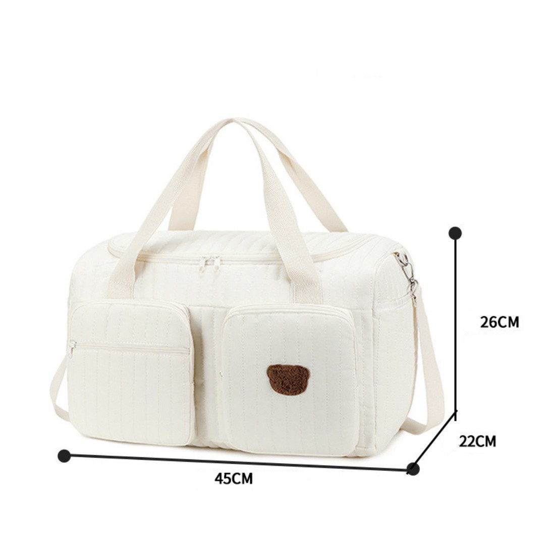 FOUORTUNATE-BEE Wickeltasche Große Wickeltasche Mama Tasche Reisetasche Schultertasche 45×22×26 cm, Für Krankenhaus Kinderwagen Reise Alltag Baby Wickeltasche O – Bild 3 von 5