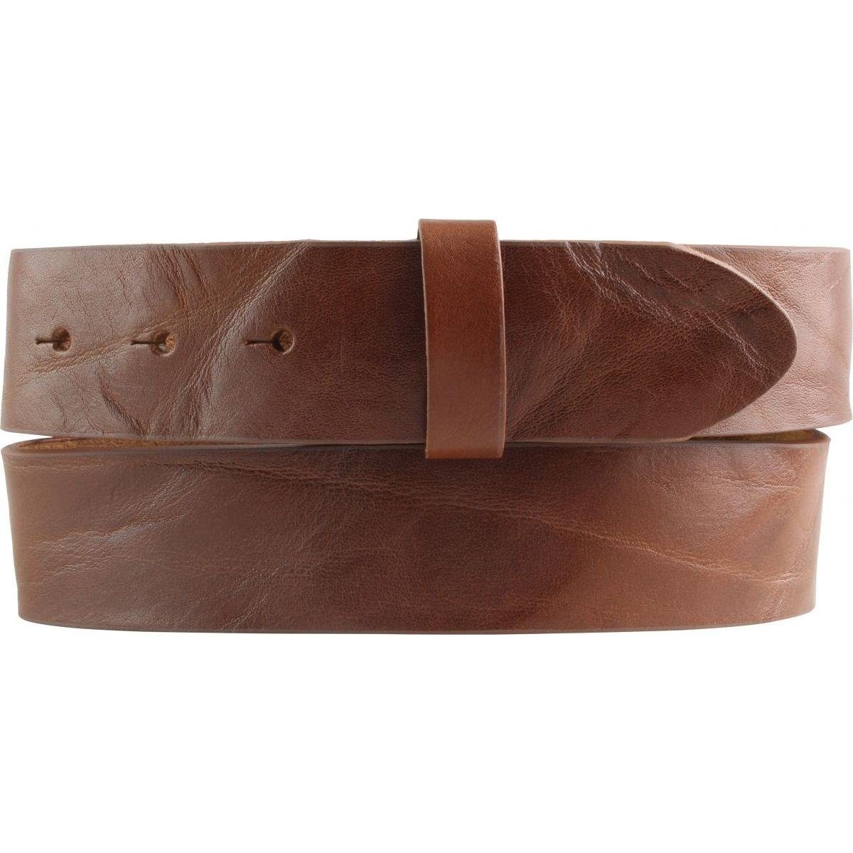 BELTINGER Ledergürtel Wechselgürtel aus Vollrindleder Used-Look mit Druckknöpfen 4 cm - Druc (1-St)