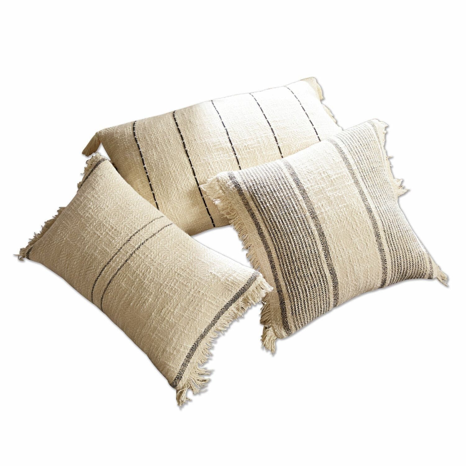Mirabeau Kissenhülle Kissenhülle 3er Set Wallon beige günstig online kaufen