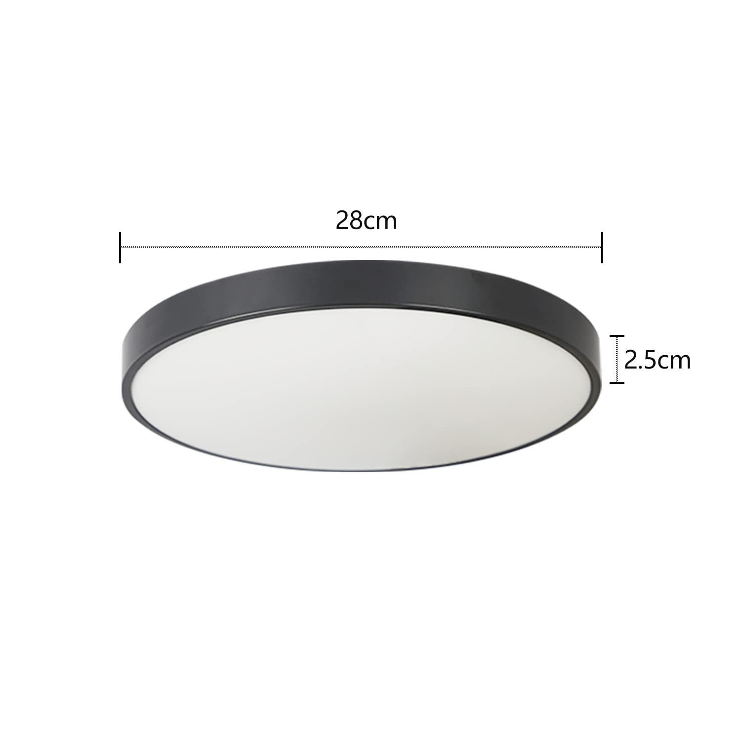 ZMH LED Deckenleuchte Wohnzimmer Ø28CM Modern Deckenlampe 17W Rund Neutralw günstig online kaufen