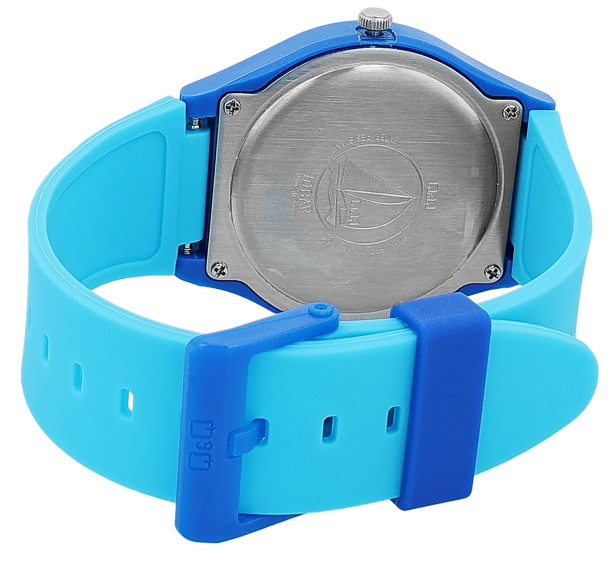 Q&Q Quarzuhr V39A Damenuhr mit Silikonarmband, 10 BAR, pink/ weiß günstig online kaufen