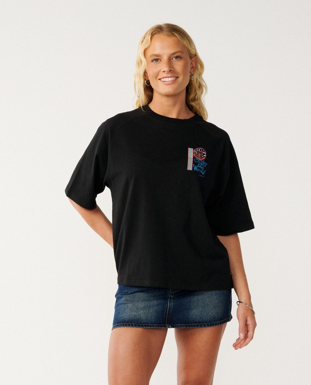 Rip Curl T-Shirt Surf The World Boxy T-Shirt