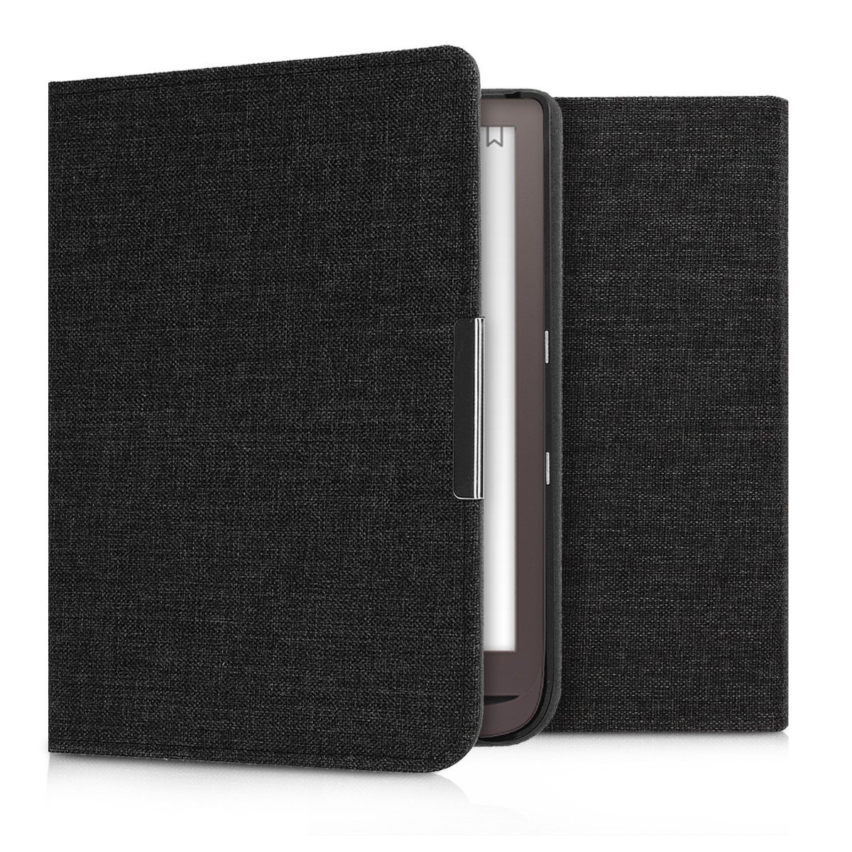 kwmobile E-Reader-Hülle Hülle für Pocketbook InkPad 3 / 3 Pro / Color, Filz Stoff eReader Schutzhülle - Flip Cover Case
