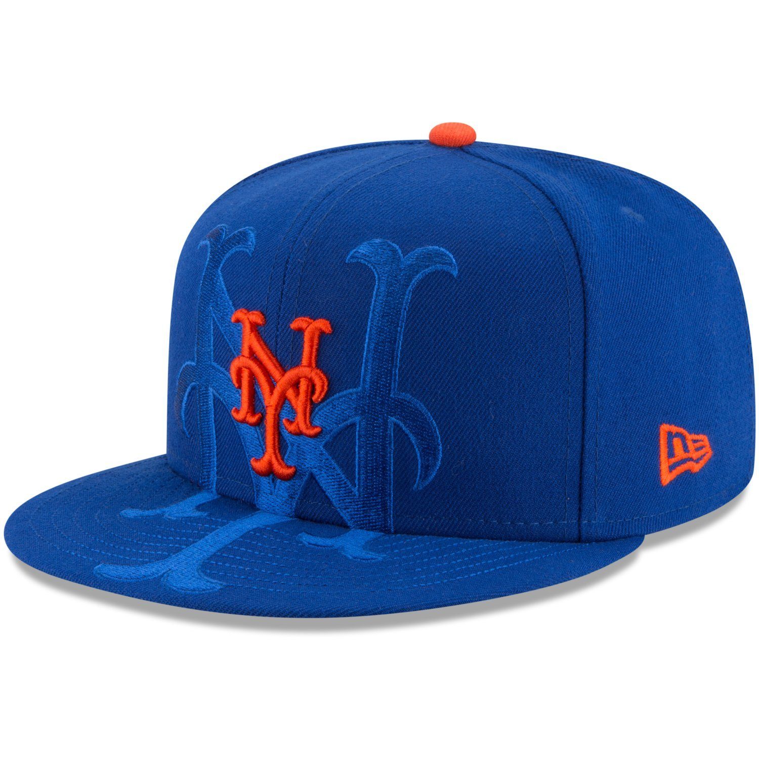 New Era Fitted Cap 59Fifty SPILL Logo MLB Teams New York Mets