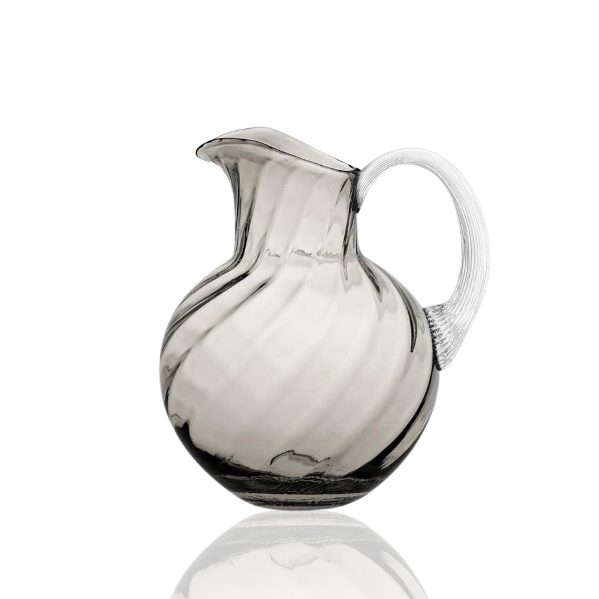 ANNA VON LIPA Wasserkrug Swirl Jug, (1 Stück), 2000ml, Skulpturale Eleganz, Künstlerisches Wirbeldesign cashmere