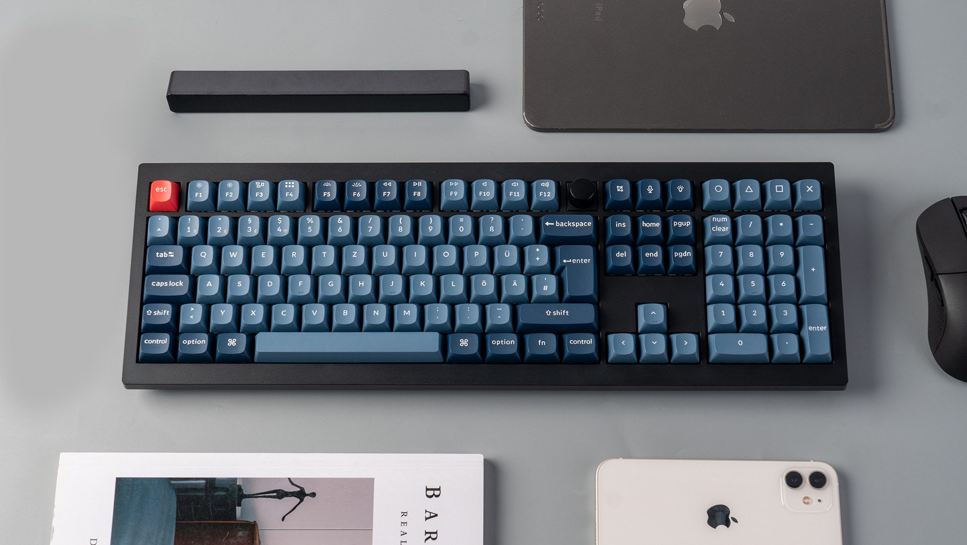 Keychron V6 Max QMK/VIA Wireless Custom Mechanical Keyboard (German Layout) Tastatur