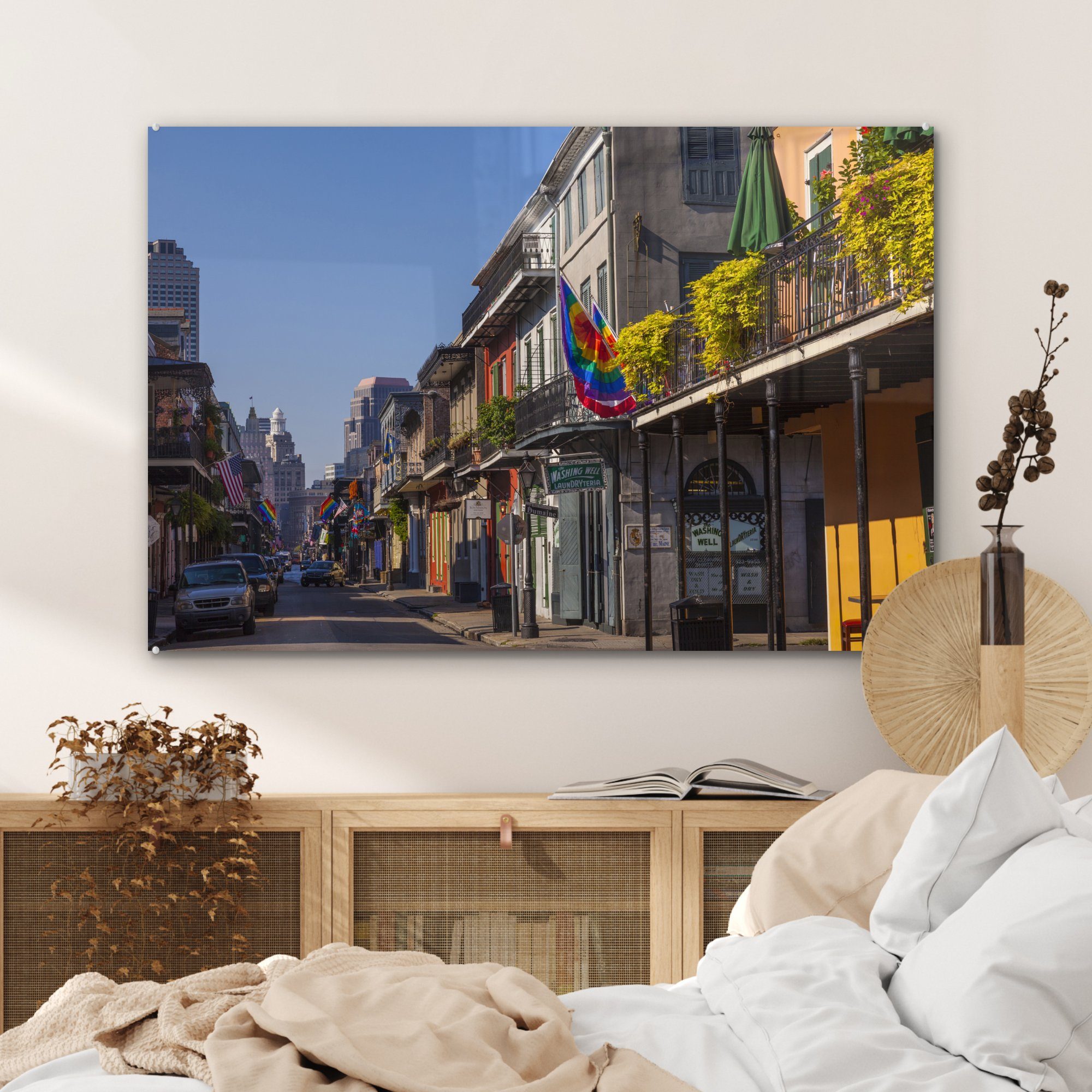 Orleans (1 - Acrylglasbilder & Farbe, Acrylglasbild Wohnzimmer Schlafzimmer New MuchoWow St), Amerika -