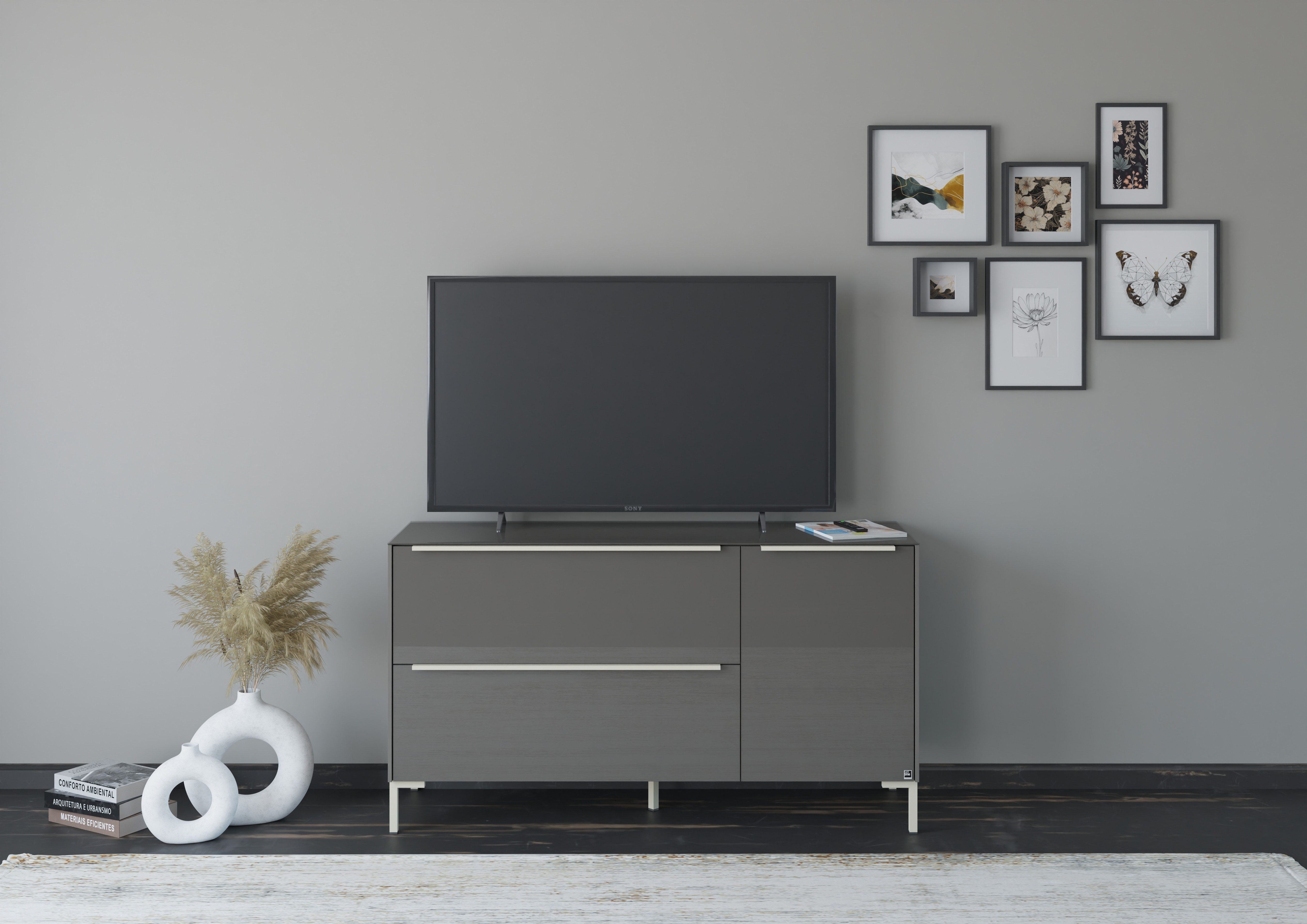 set one by Musterring Lowboard Reno (1 St), Mit Winkelfuß in diversen Farben, 77 cm Höhe & Farbauswahl