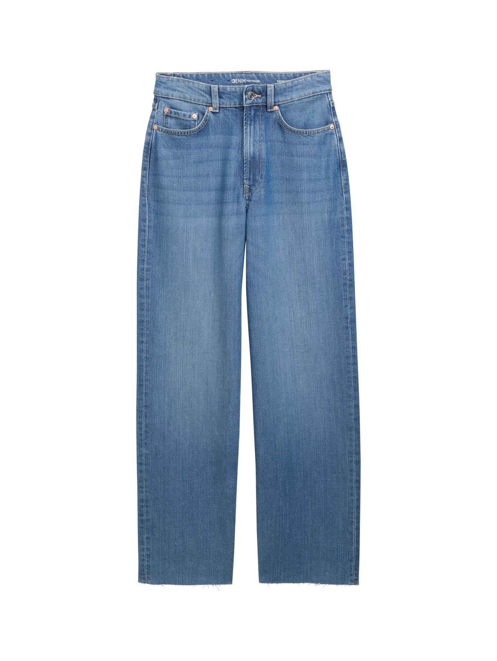 TOM TAILOR Denim Weite Jeans Jeanshosen TTLINOU WIDE Jeans