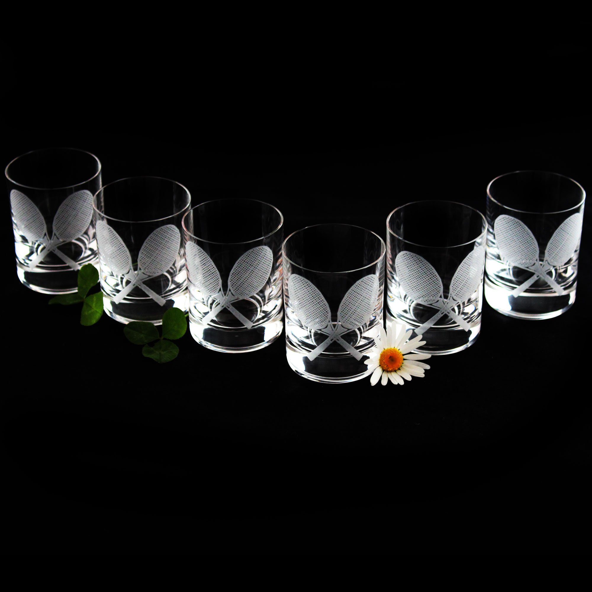 Bohemia Crystal Schnapsglas Barline, Kristallglas, veredelt mit Gravur, 6-teilig, Inhalt 60 ml, Schnapsglas-Set