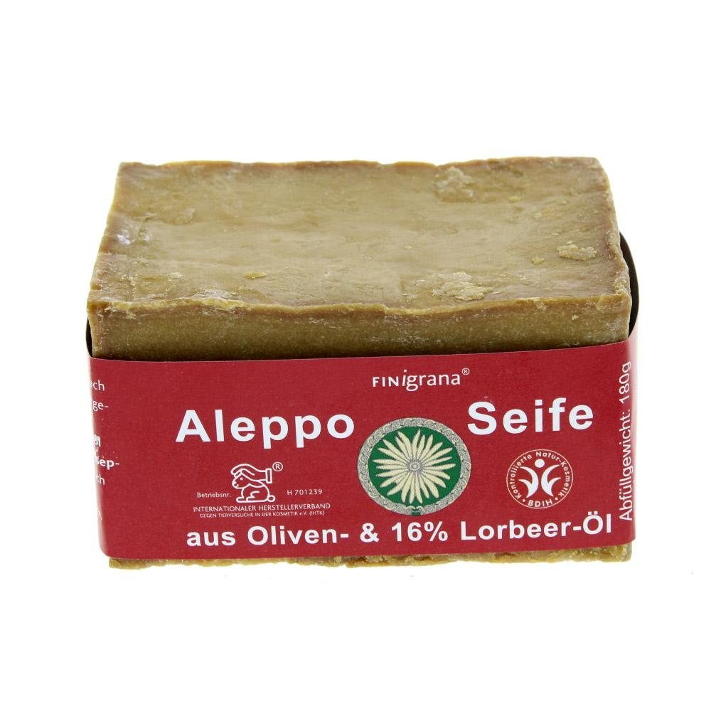 Finigrana Feste Duschseife Alepposeife mit Lorbeer, 180 g