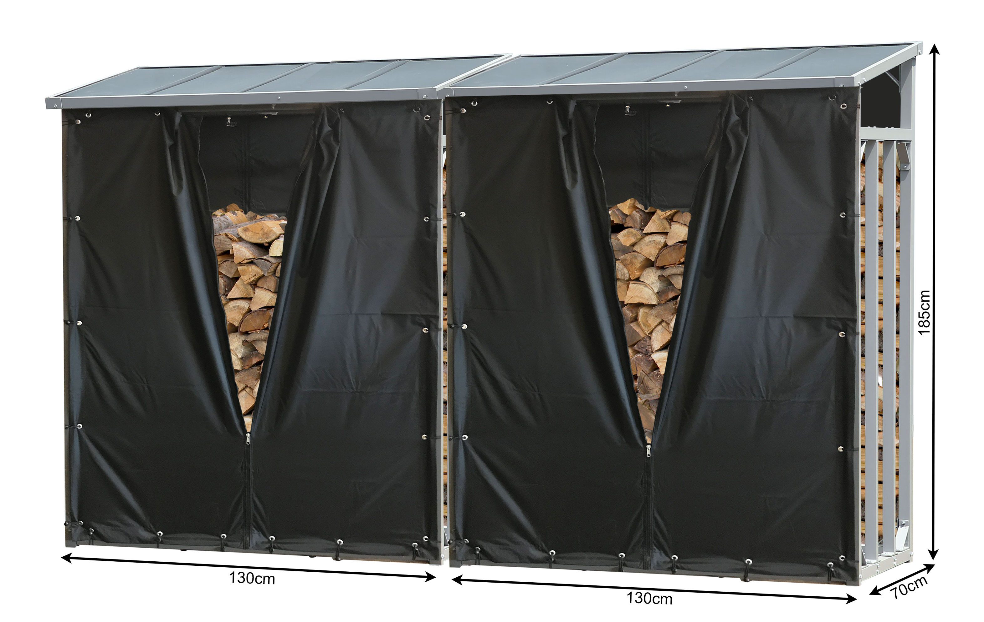 Quick Star Kaminholzregal 2x ALU Kaminholzregal günstig online kaufen
