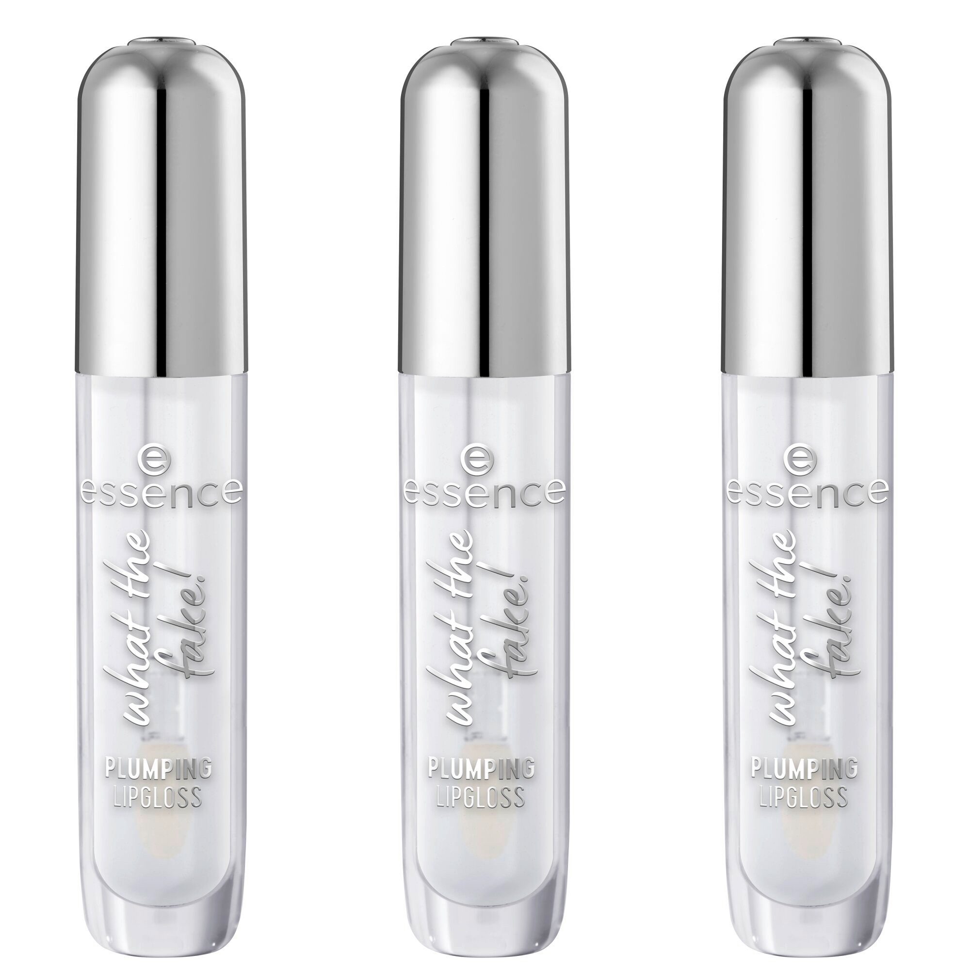 Essence Lip-Booster what the fake! PLUMPING LIPGLOSS, 3-tlg.