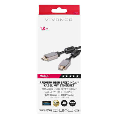 Vivanco Audio- & Video-Kabel, HDMI Kabel, HDMI Kabel (100 cm)