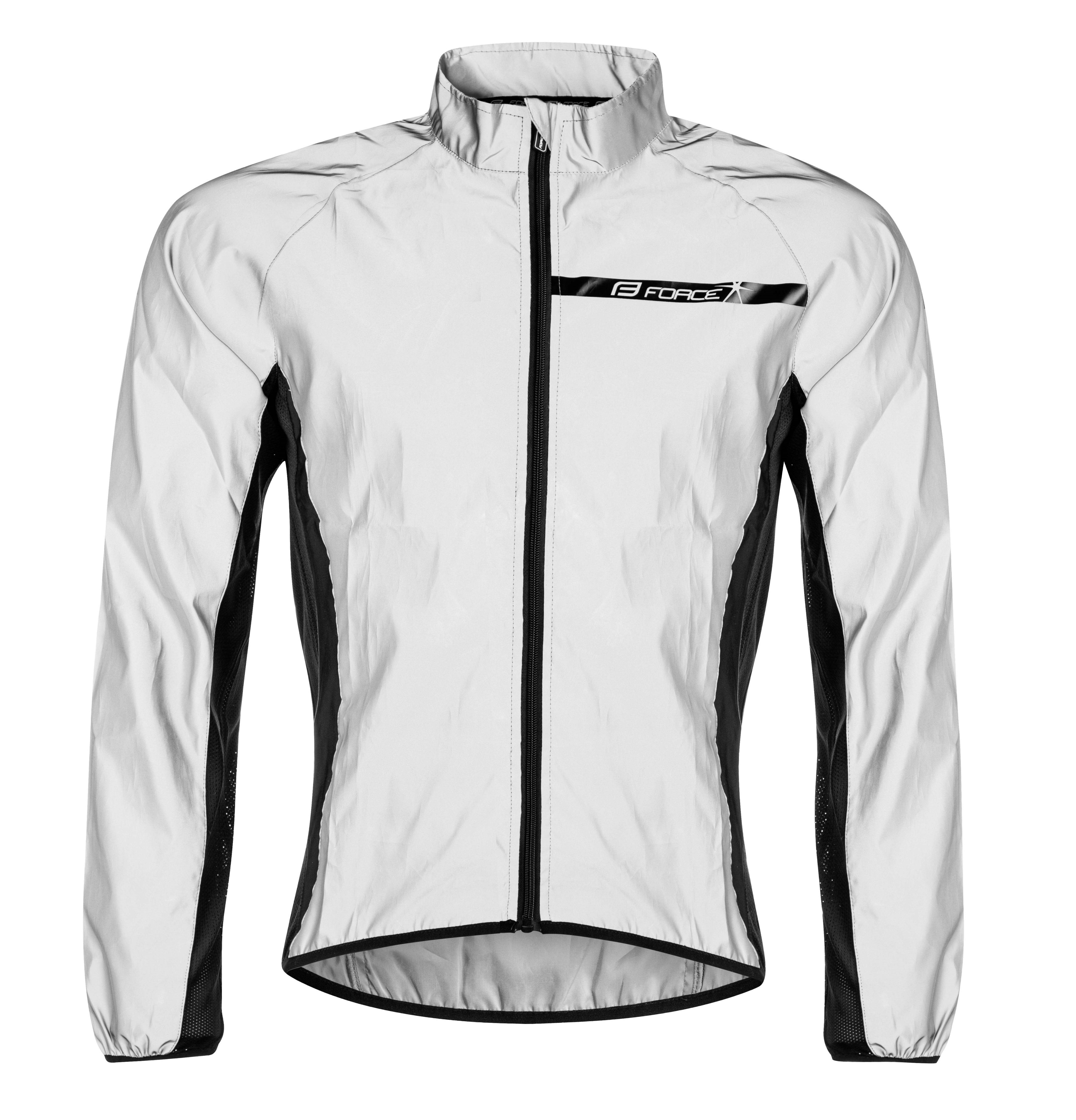 FORCE Fahrradjacke Jacke FORCE FLASH reflective +10 °C bis +15 °C *