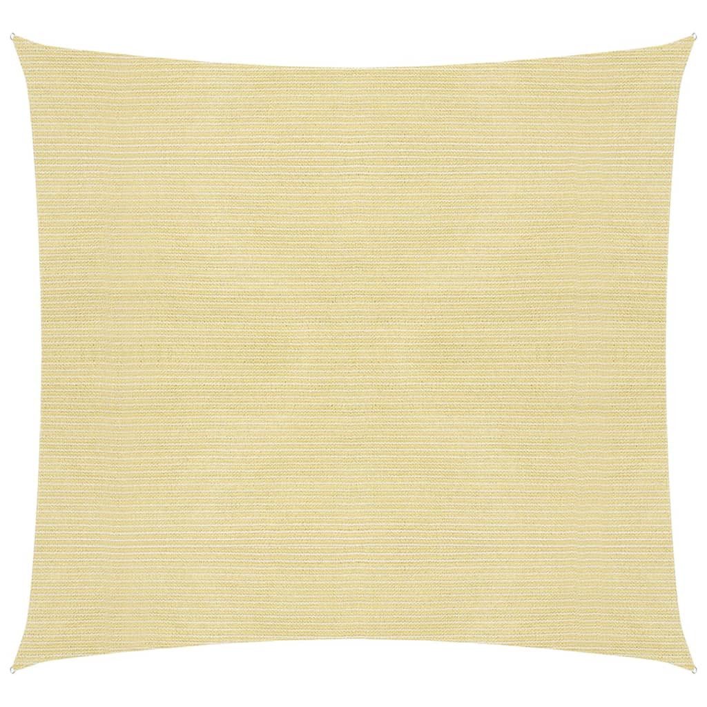 Sonnensegel Sonnensegel 160 gm² Beige 4x4 m HDPE Beschattung Quadrat