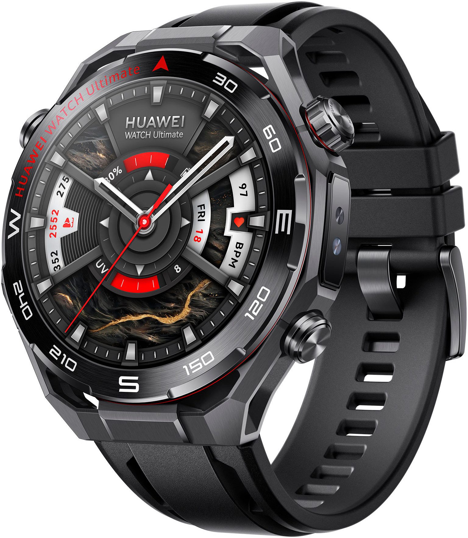 Huawei WATCH Ultimate 2 Smartwatch (3,8 cm/1,5 Zoll, Harmony OS), Golf-Features auf Profi-Niveau, 150-m-Tauchtechnologie