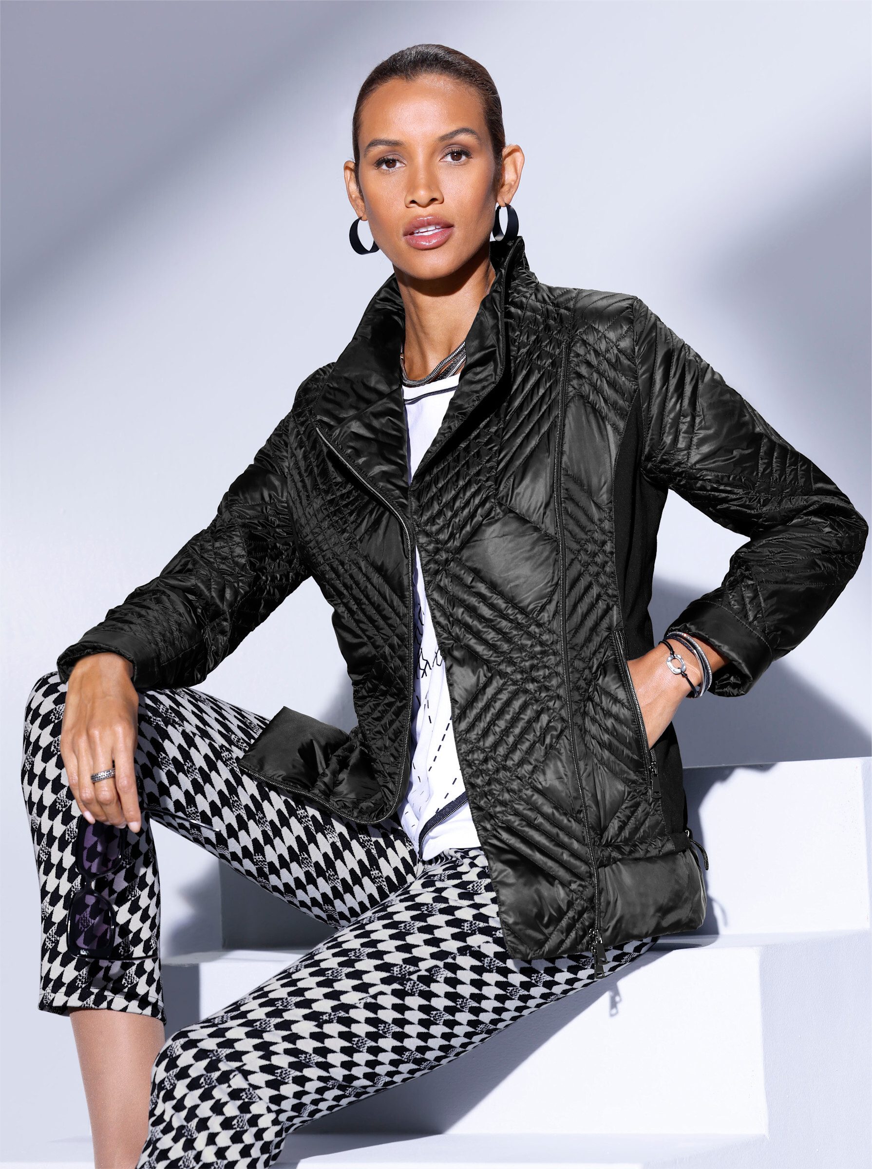 creation L Allwetterjacke Daunenjacke Langarm