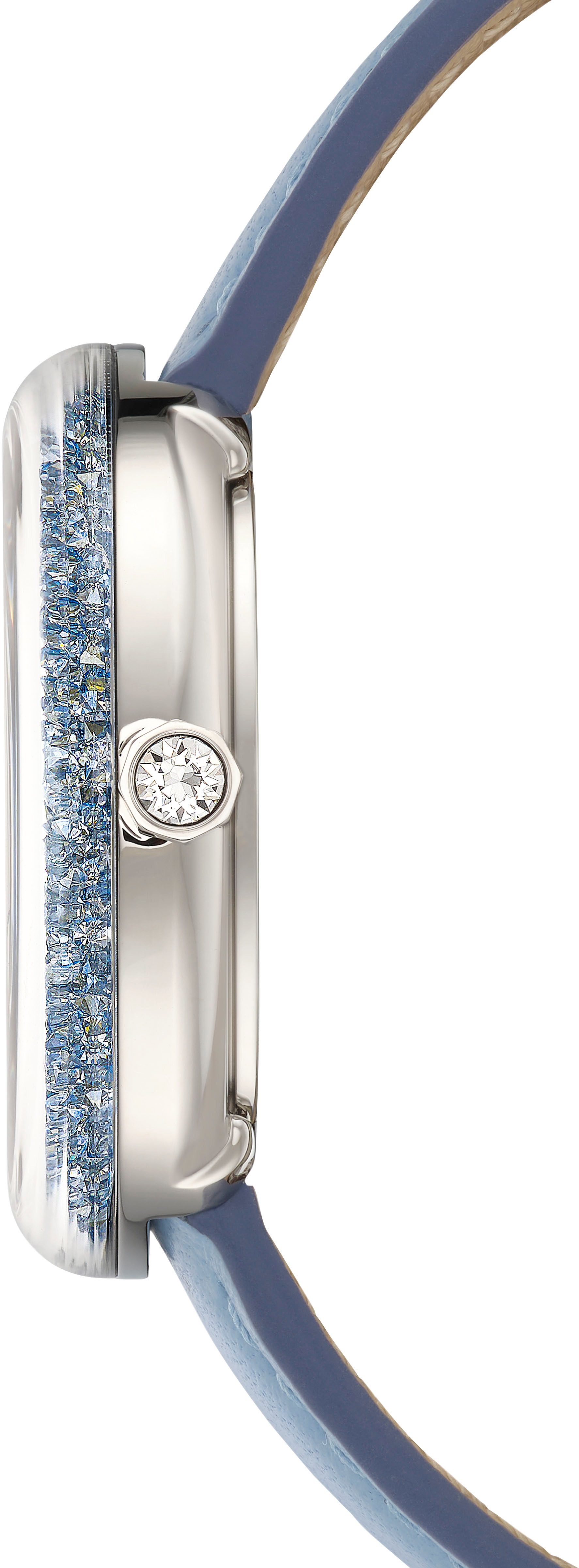 Swarovski Quarzuhr CRYSTALLINE LUSTRE 5681733, Armbanduhr, Damenuhr, Swiss Made, Lederarmband, analog