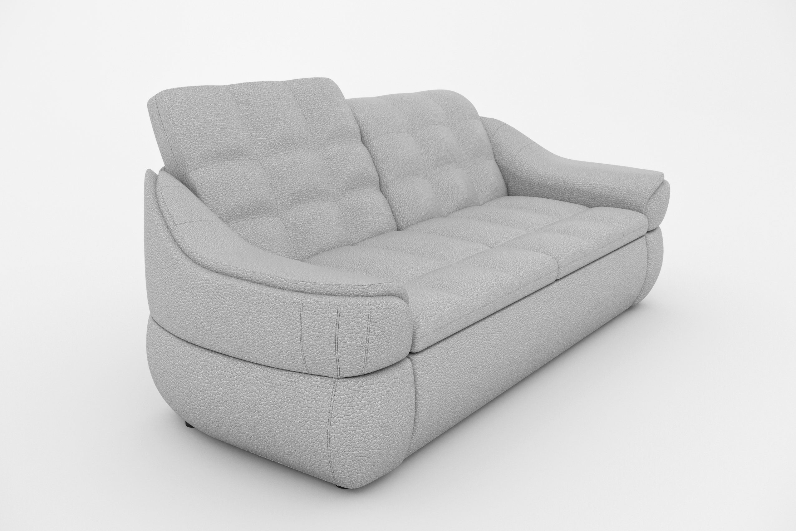 Sofa, Stylefy frei mit Sitzkomfort Armlehnen Alisa, 3-Sitzer Steppung, mit im und Raum 2-Sitzer, Rückenlehne, stellbar,