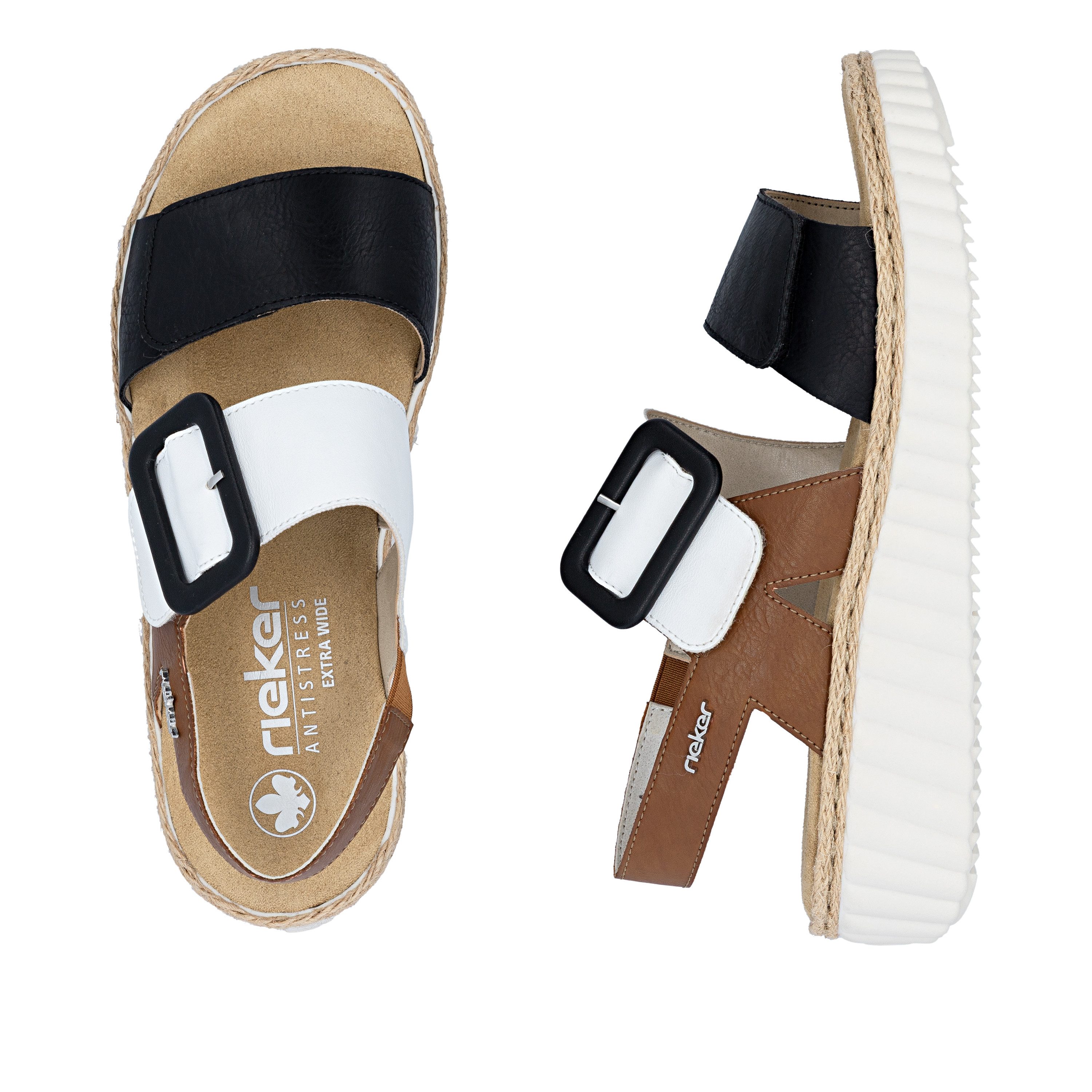 Rieker Plateausandale Sommerschuh, Sandalette, Keilabsatz, in bequemer Form